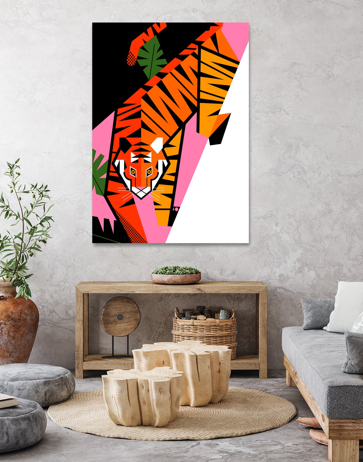 Tiger by 2BROS Creative on GIANT ART - white digital drawing