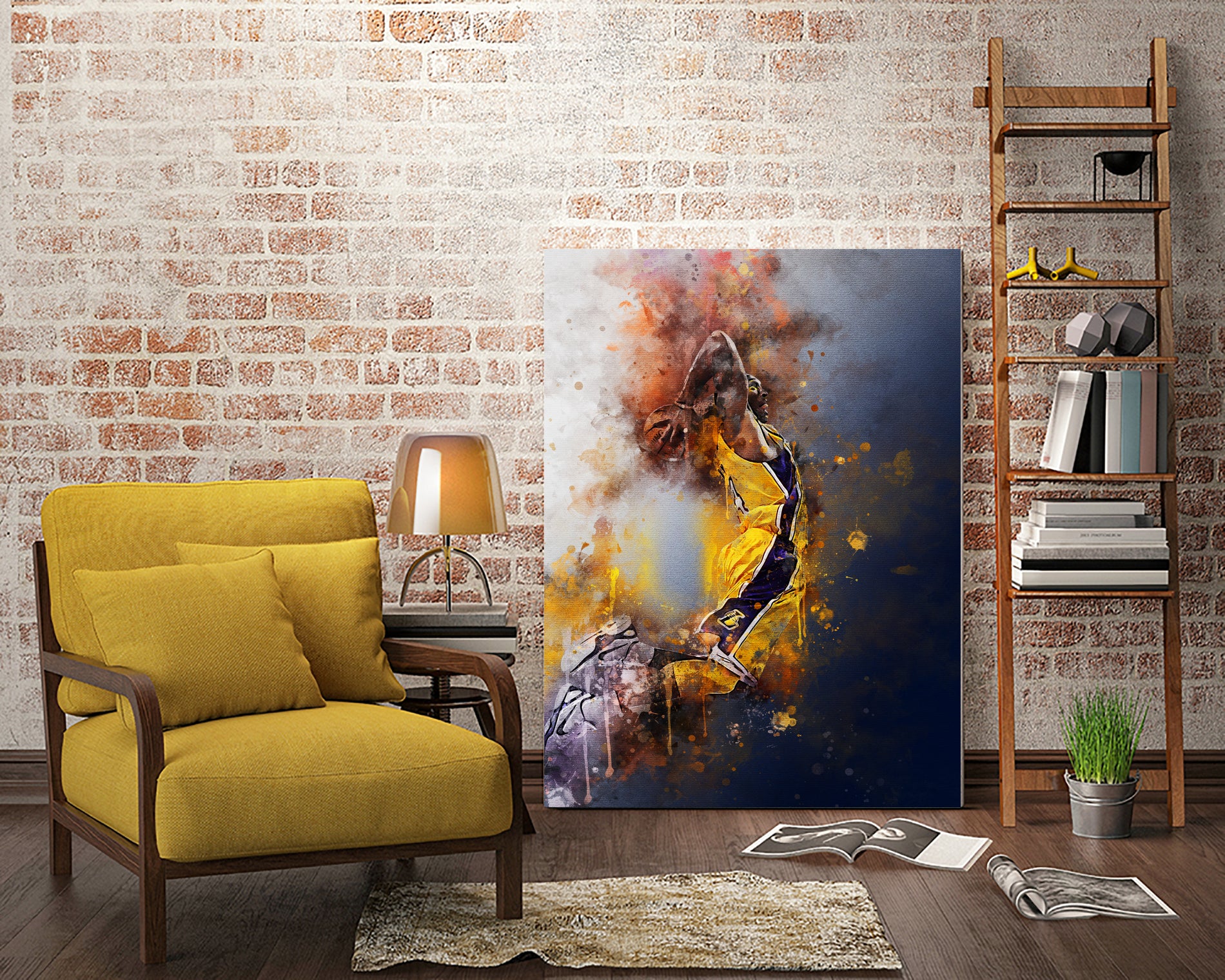 Kobe Bryant by Muhammad Irsan on GIANT ART - white digital painting