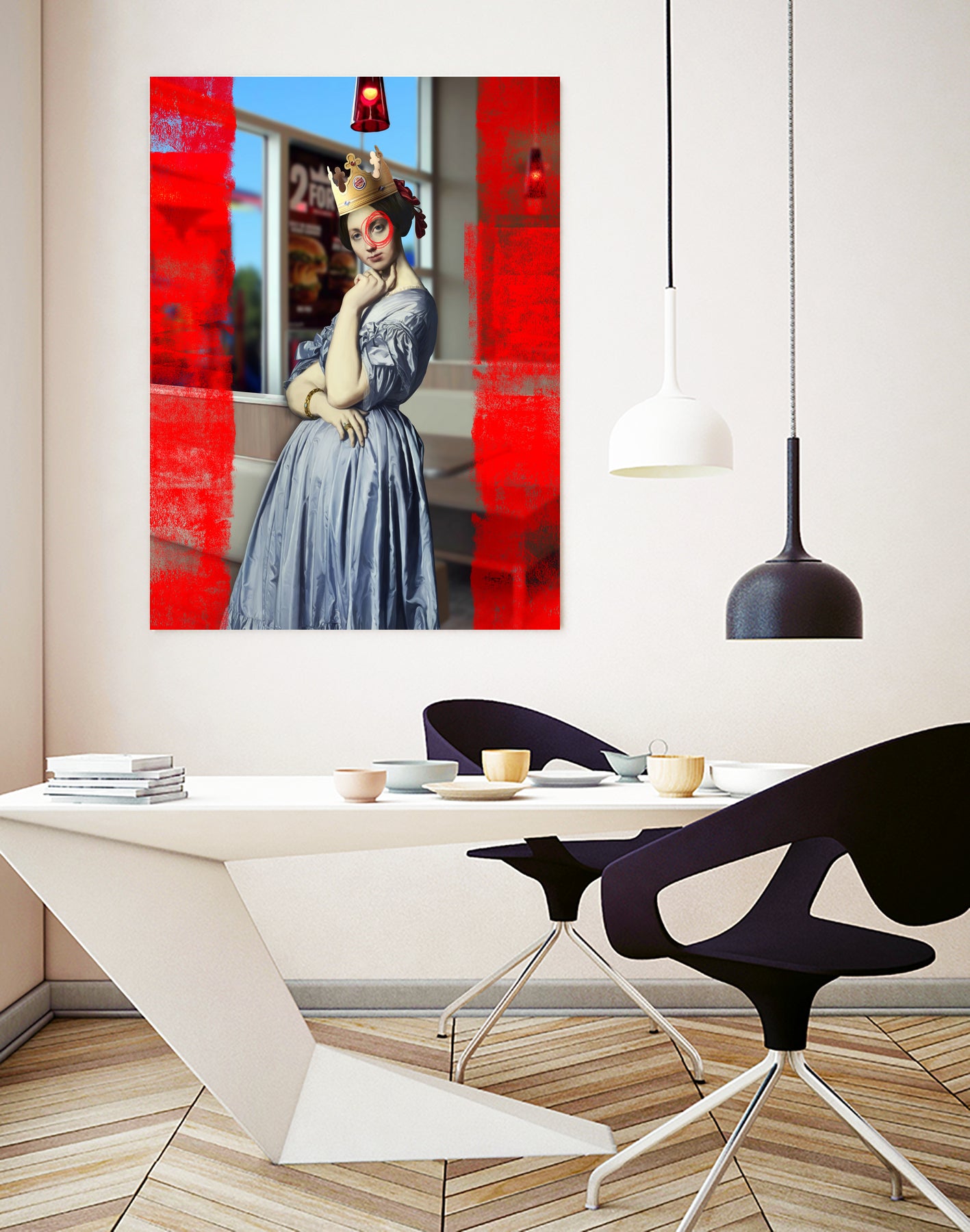 The Queen by José Luis Guerrero on GIANT ART - red photo manipulation