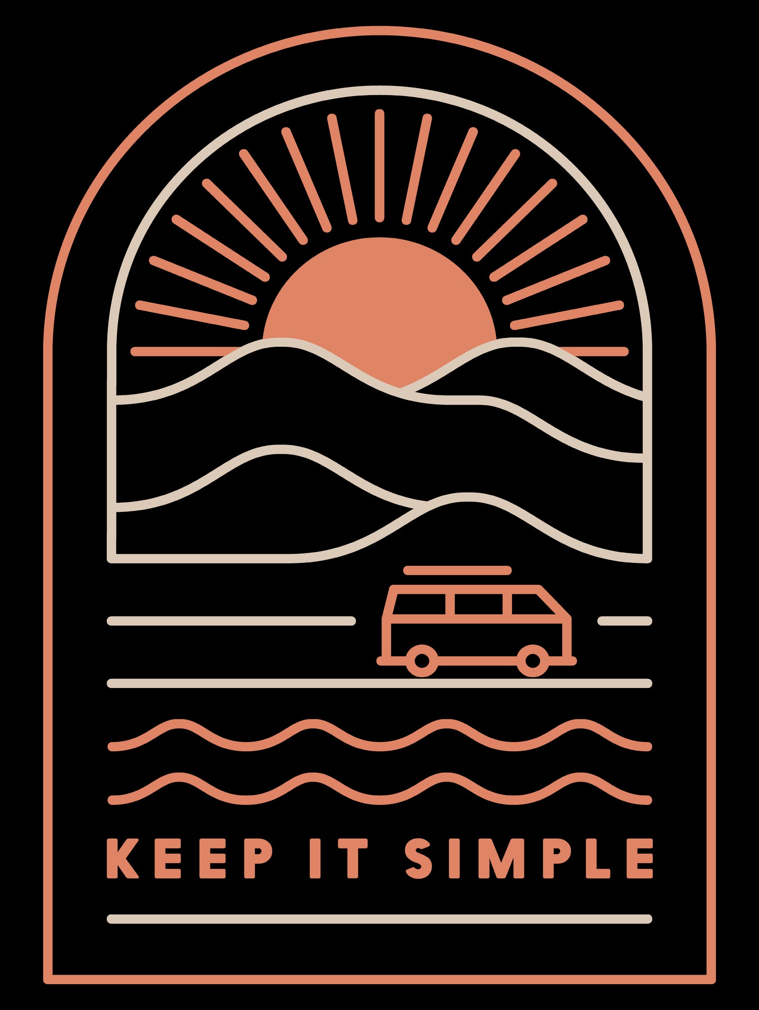 Keep It Simple by Rick Crane on GIANT ART - blue typography