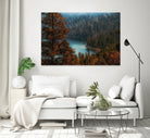 pine tree at Emerald Bay Lake Tahoe California USA by sutee monchitnukul on GIANT ART - red photo manipulation
