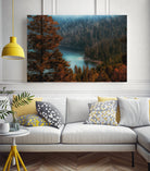 pine tree at Emerald Bay Lake Tahoe California USA by sutee monchitnukul on GIANT ART - red photo manipulation