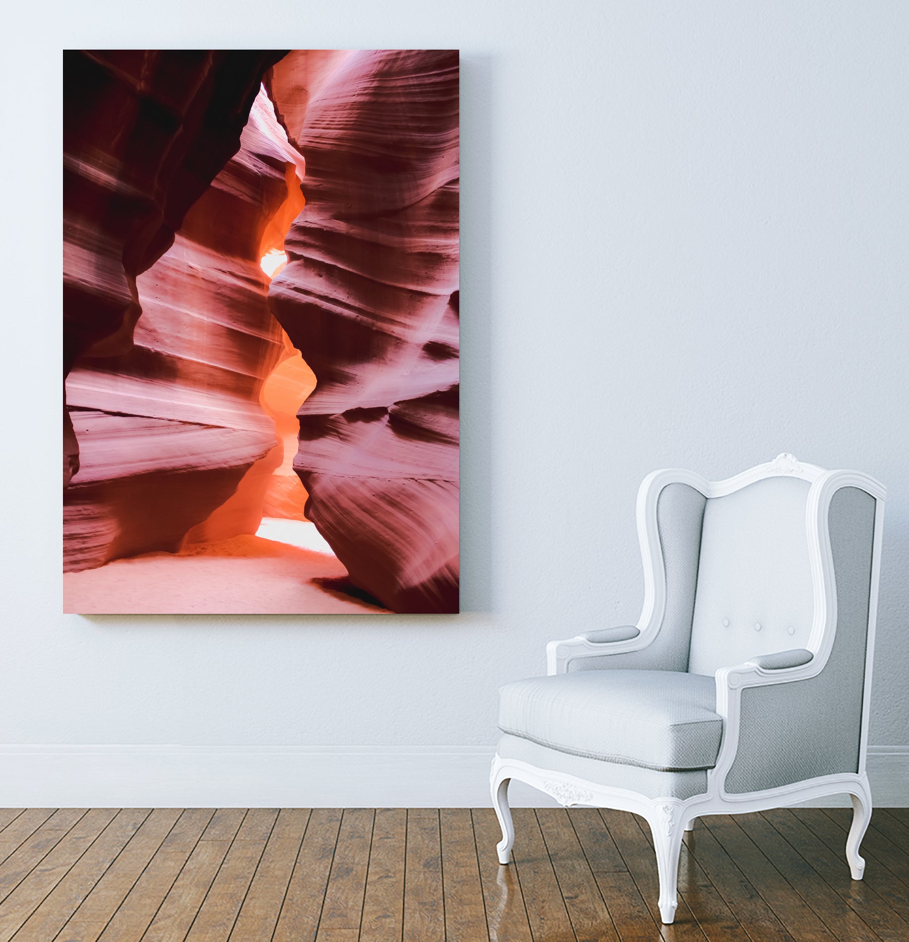 Cave in the desert at Antelope Canyon Arizona USA by sutee monchitnukul on GIANT ART - orange photo manipulation