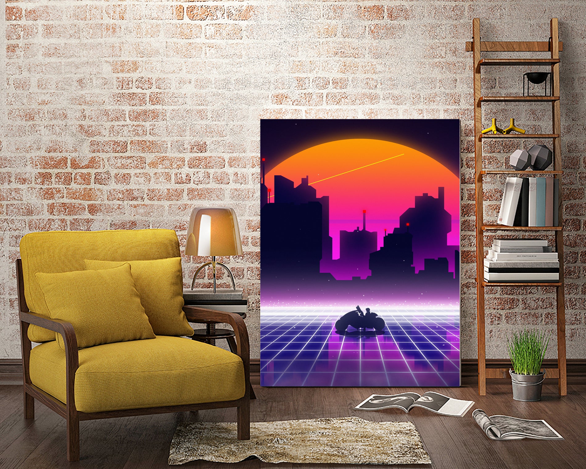 akira retrowave sunset by Muhammad Daffa Umar on GIANT ART - white photo manipulation
