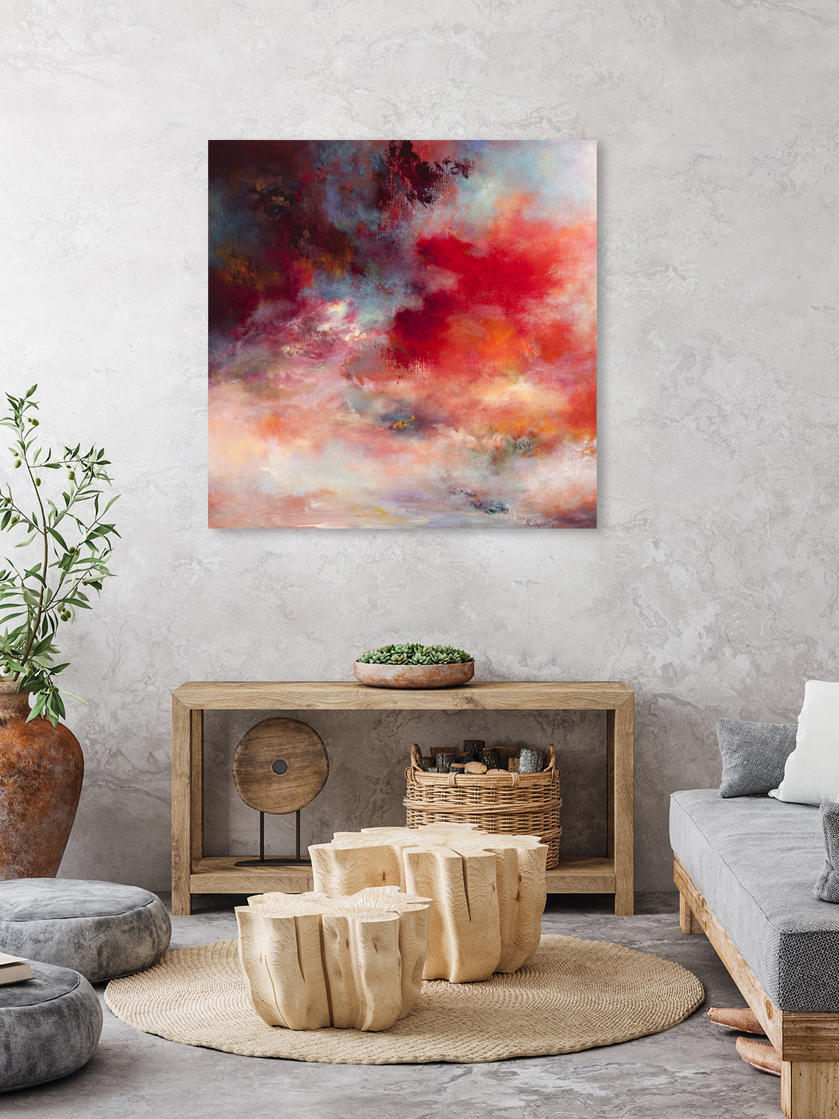 Sunset(# 7003) by Rikka Ayasaki on GIANT ART - red digital painting