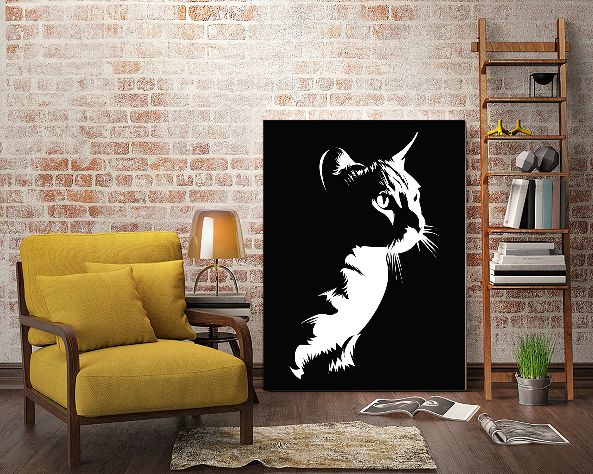cat silhouette by sarta . on GIANT ART - white vector illustration