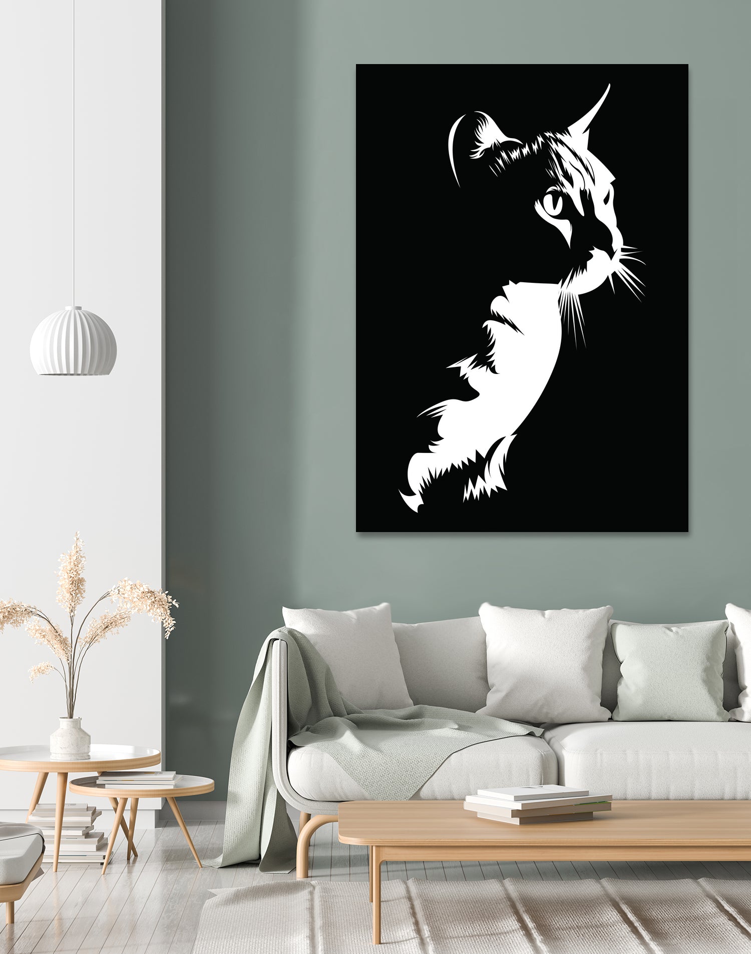 cat silhouette by sarta . on GIANT ART - white vector illustration