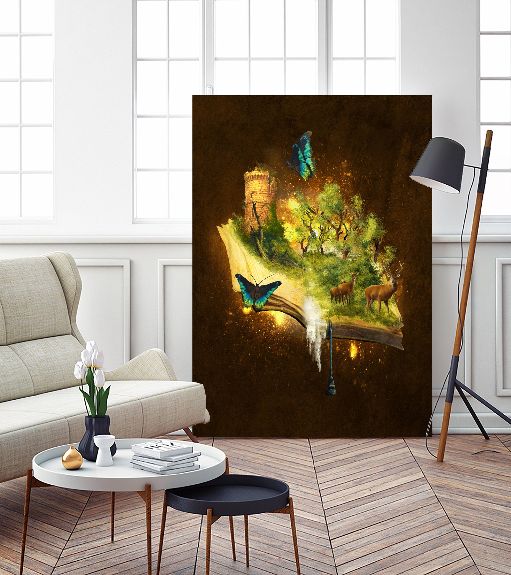 Enchanted Book by Diogo Veríssimo on GIANT ART - yellow photo manipulation