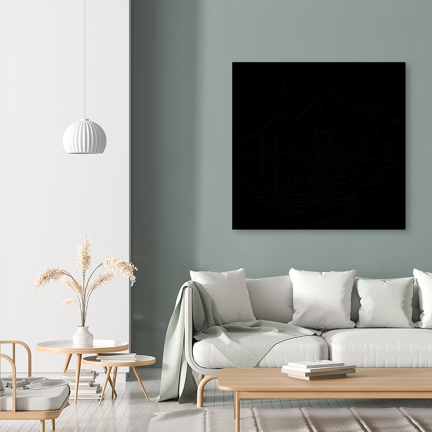 Lake by Afif Quilimo on GIANT ART - white digital drawing