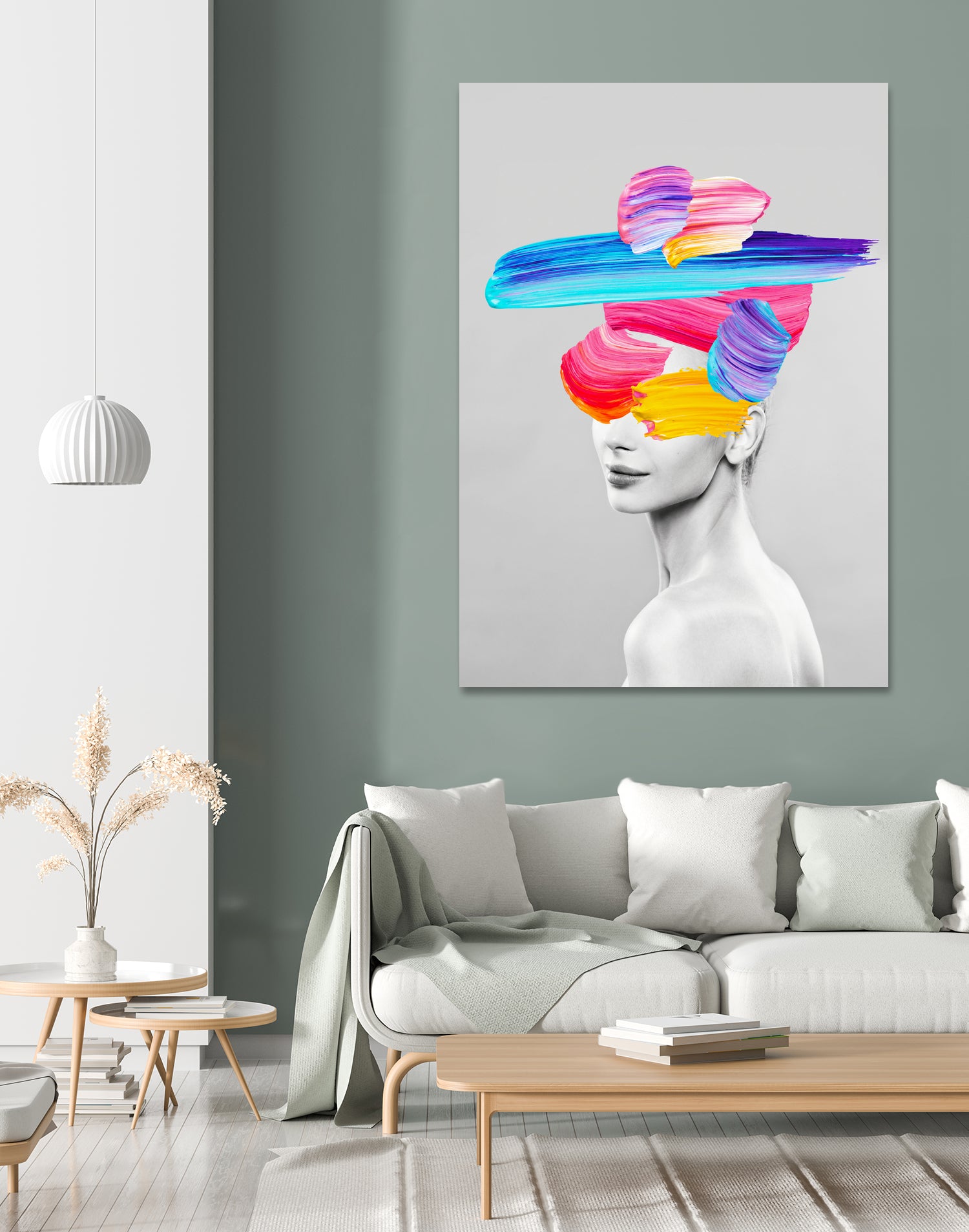 Beauty In Colors I by Juan Fonrodona on GIANT ART - gray mixed media