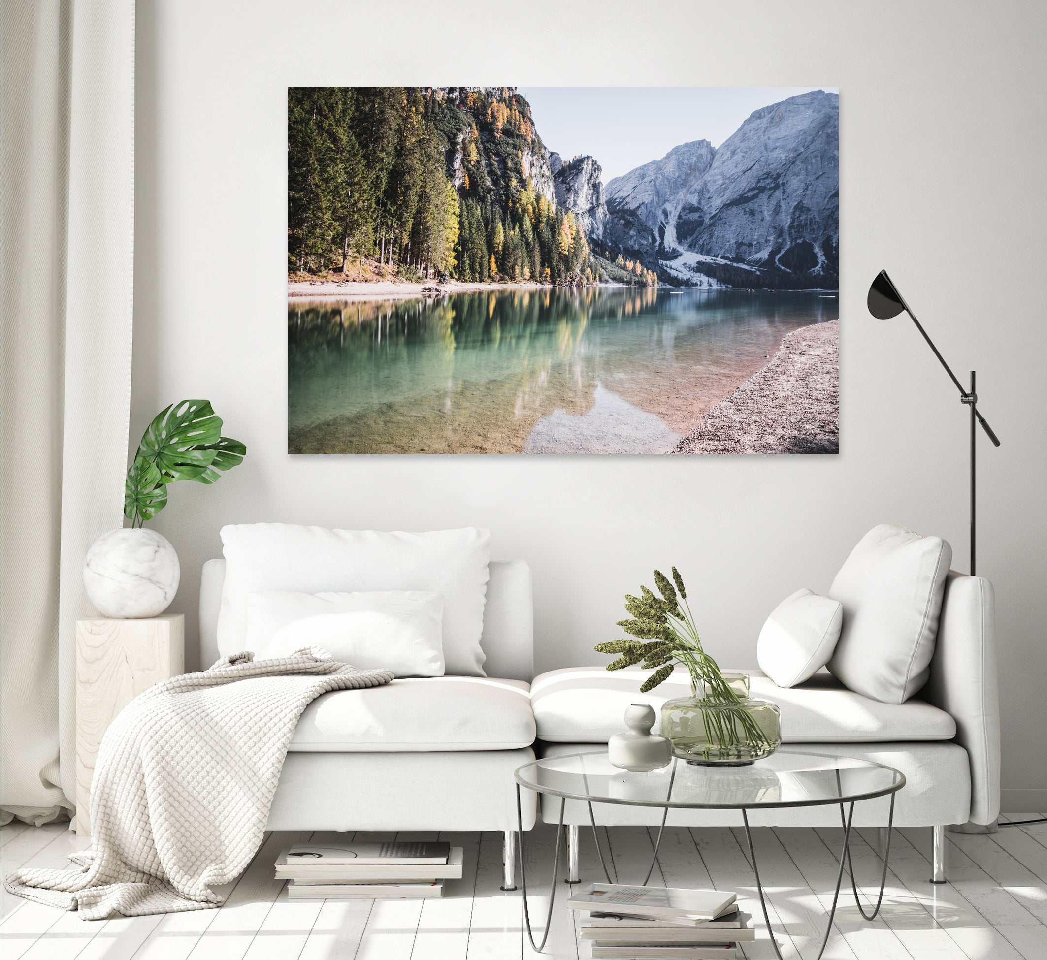 Lake Braies by Luca Cremasco on GIANT ART - green photo manipulation