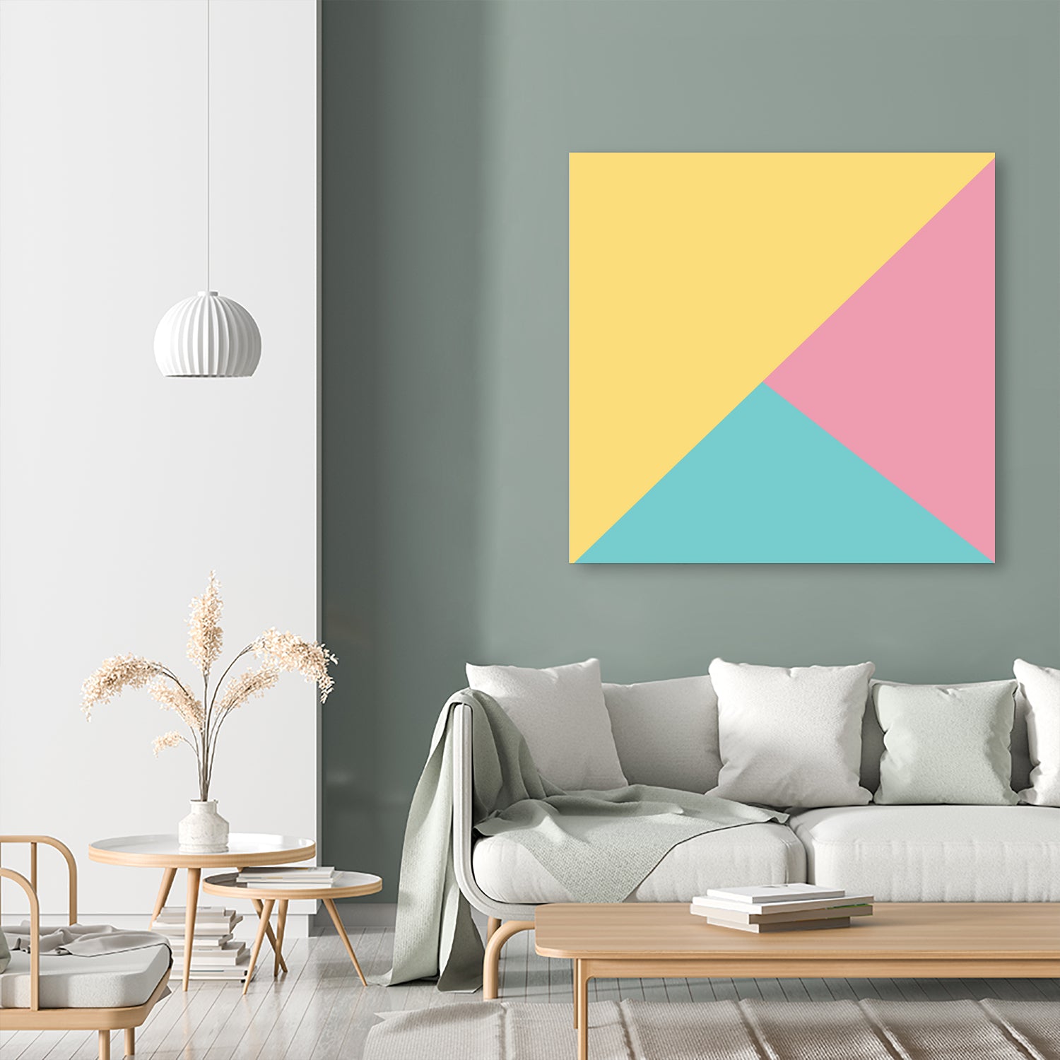 Modern Yellow and Blue Abstract by Rizwana khan on GIANT ART - yellow vector illustration