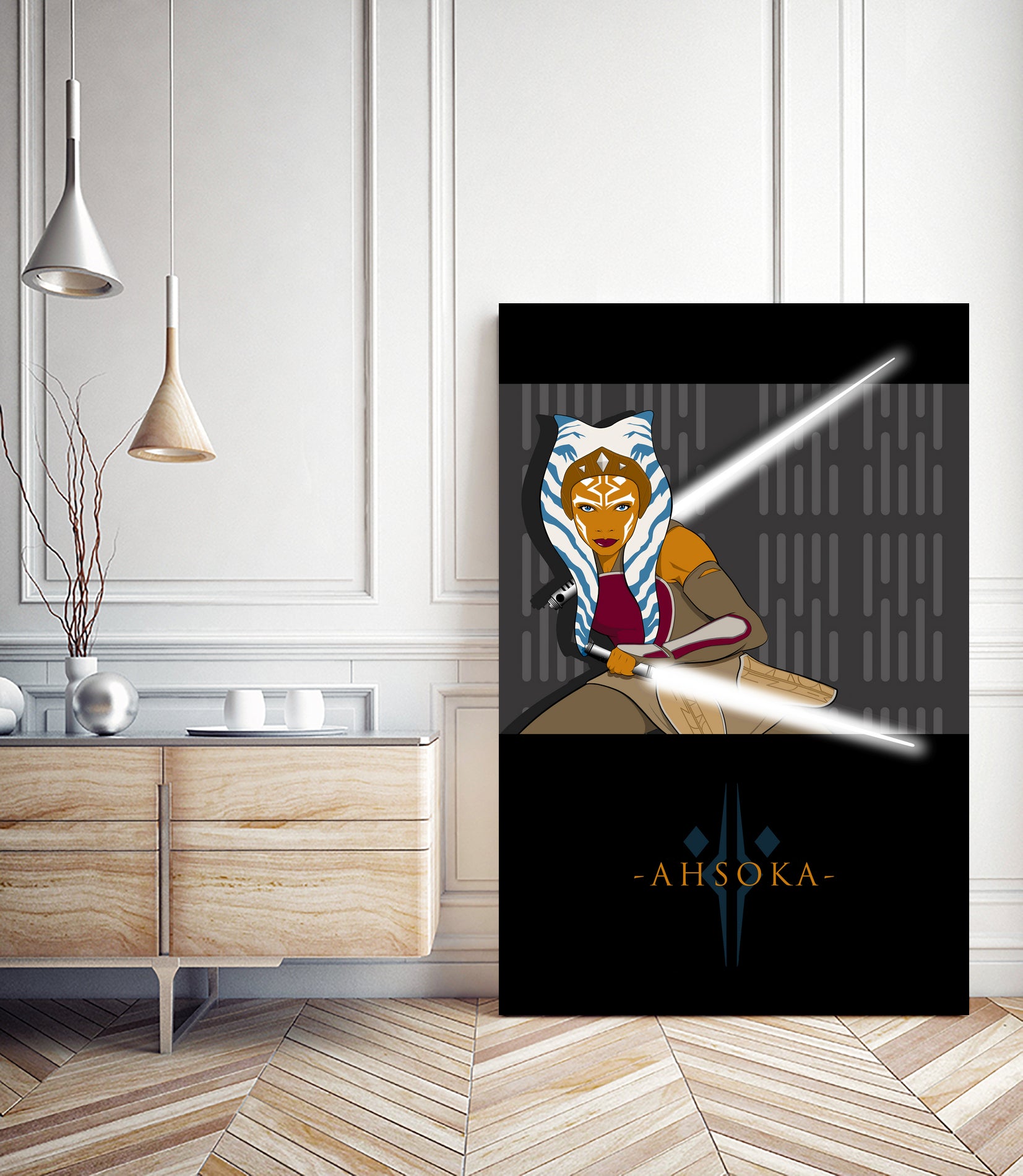 AHSOKA TANO by Ron Santiano on GIANT ART - brown digital drawing