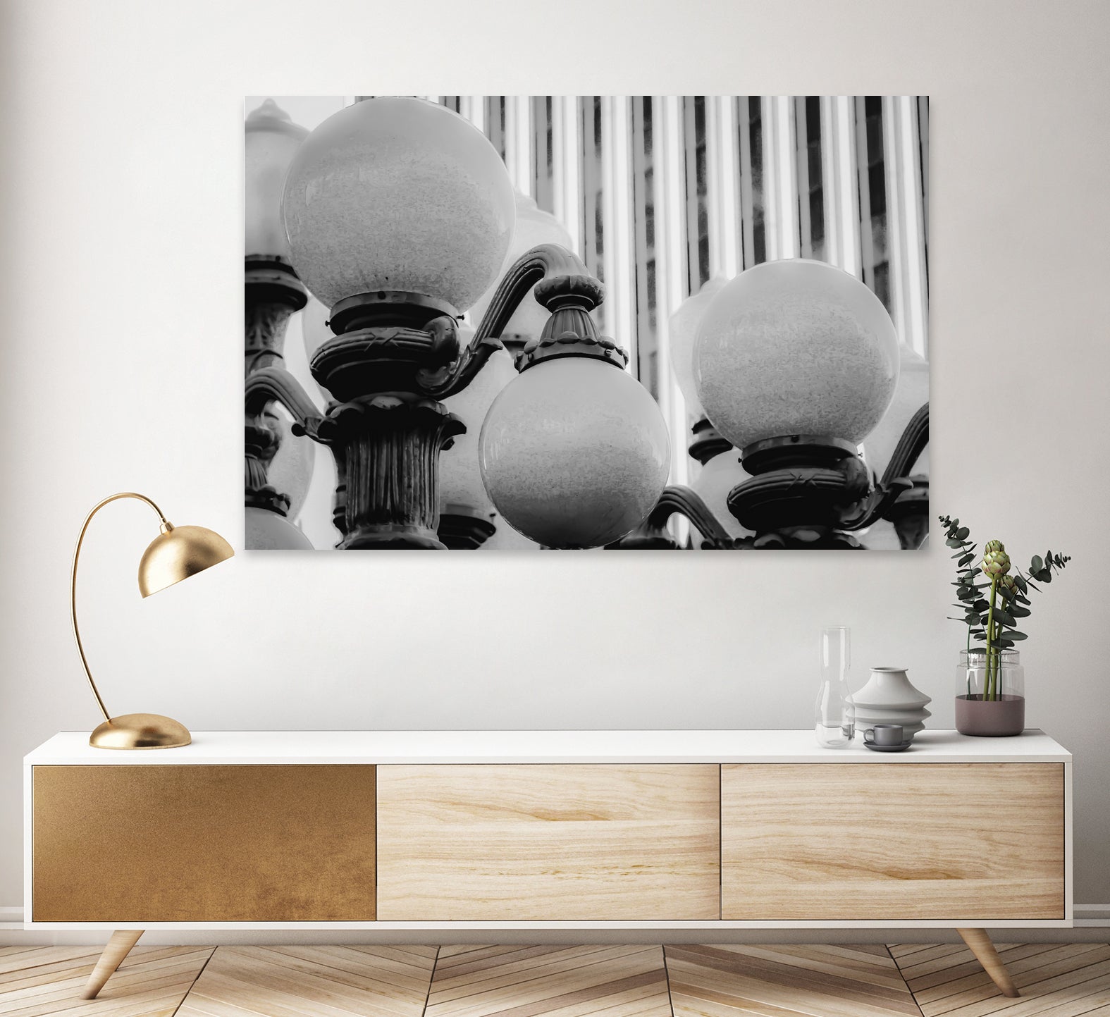 Urban Light at LACMA Los Angeles California USA by sutee monchitnukul on GIANT ART - gray photo manipulation