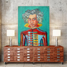 Beethoven by Diego Manuel Rodriguez on GIANT ART - green mixed media