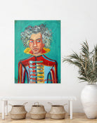 Beethoven by Diego Manuel Rodriguez on GIANT ART - green mixed media