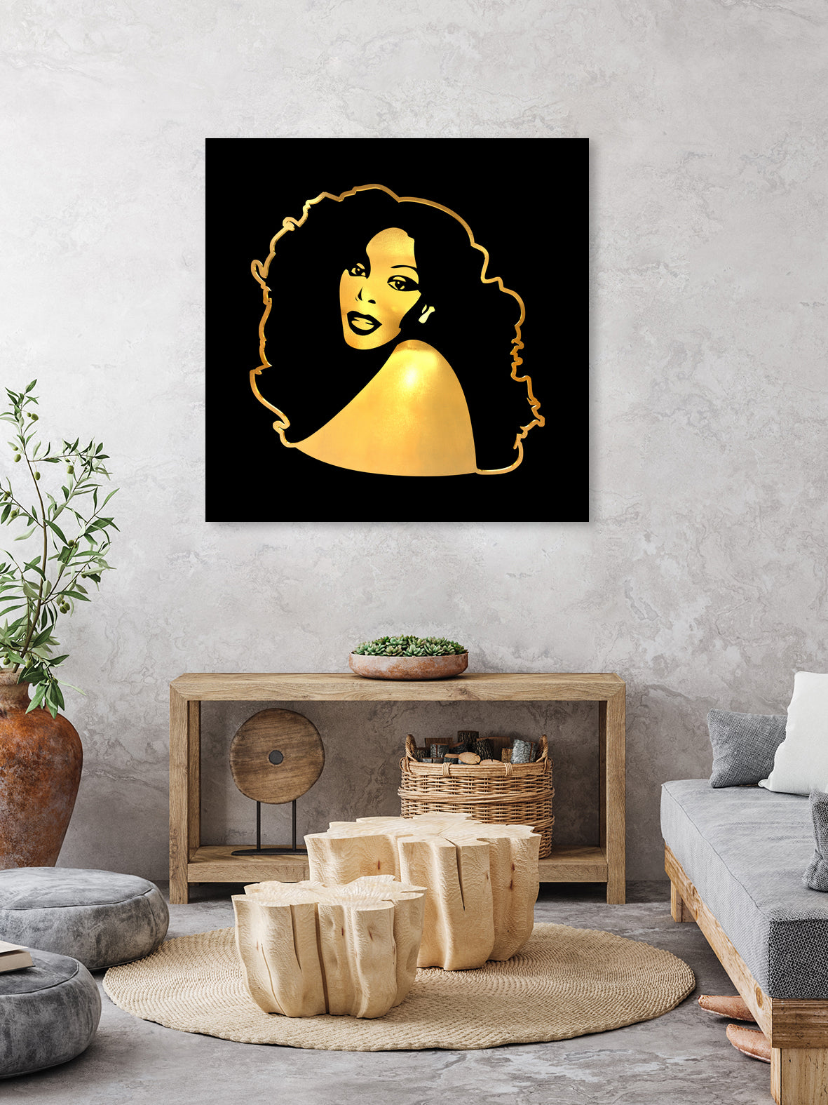 Donna Summer | Gold Series | Pop Art by William Cuccio on GIANT ART - black digital painting