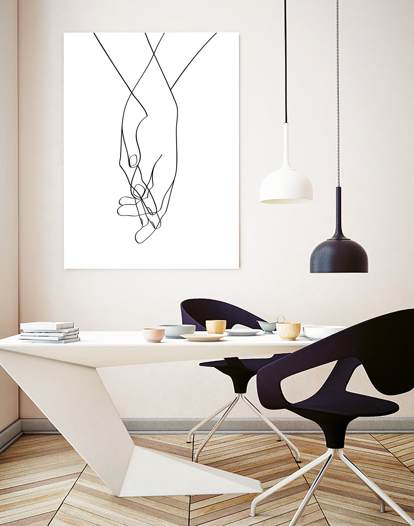 Lovers Hands by Faruk Soyarat on GIANT ART - white digital painting