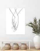 Lovers Hands by Faruk Soyarat on GIANT ART - white digital painting