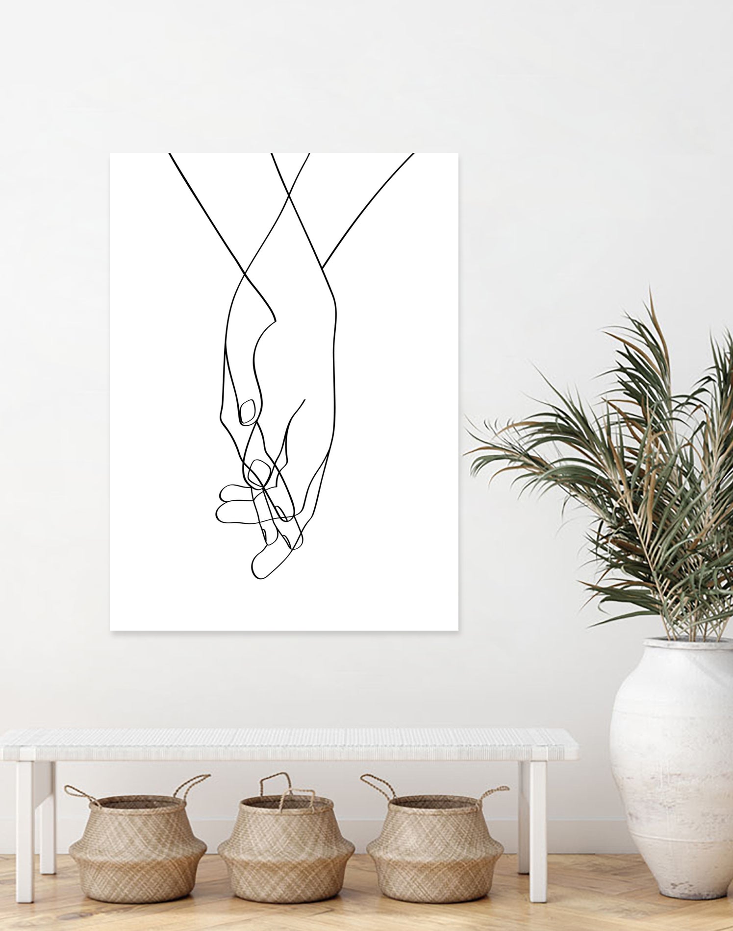 Lovers Hands by Faruk Soyarat on GIANT ART - white digital painting