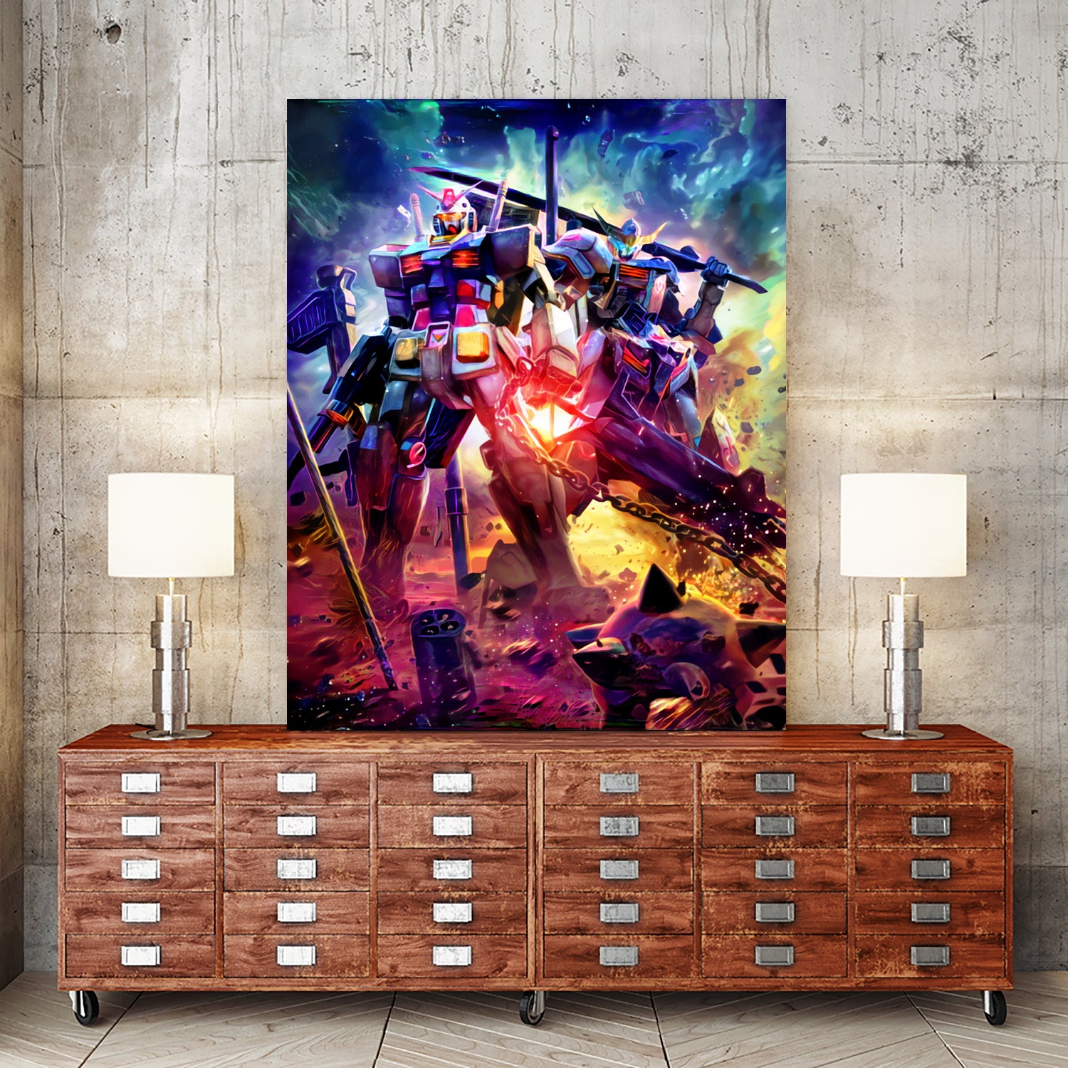 Gundam WX by Christian Velazquez on GIANT ART - blue game design