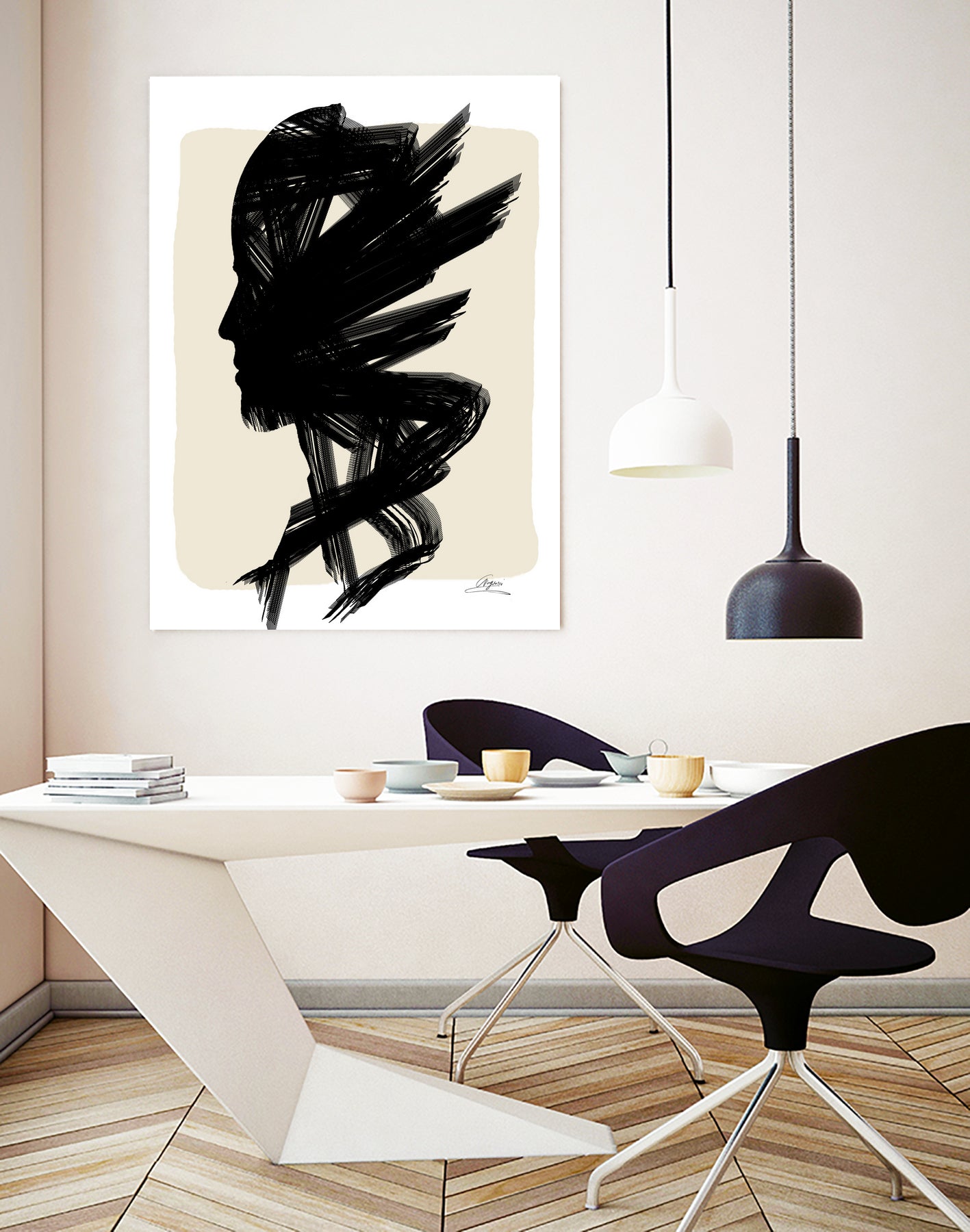 Aopeli-GloryPaint Figures Collection by Chrysafia Vogiatzi on GIANT ART - black digital painting