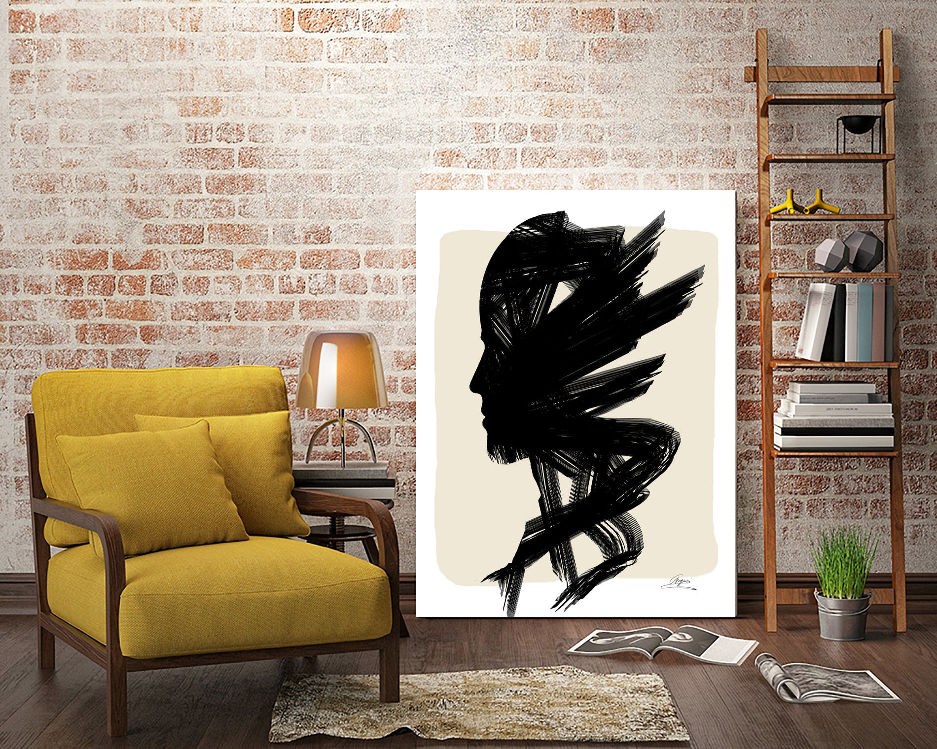 Aopeli-GloryPaint Figures Collection by Chrysafia Vogiatzi on GIANT ART - black digital painting