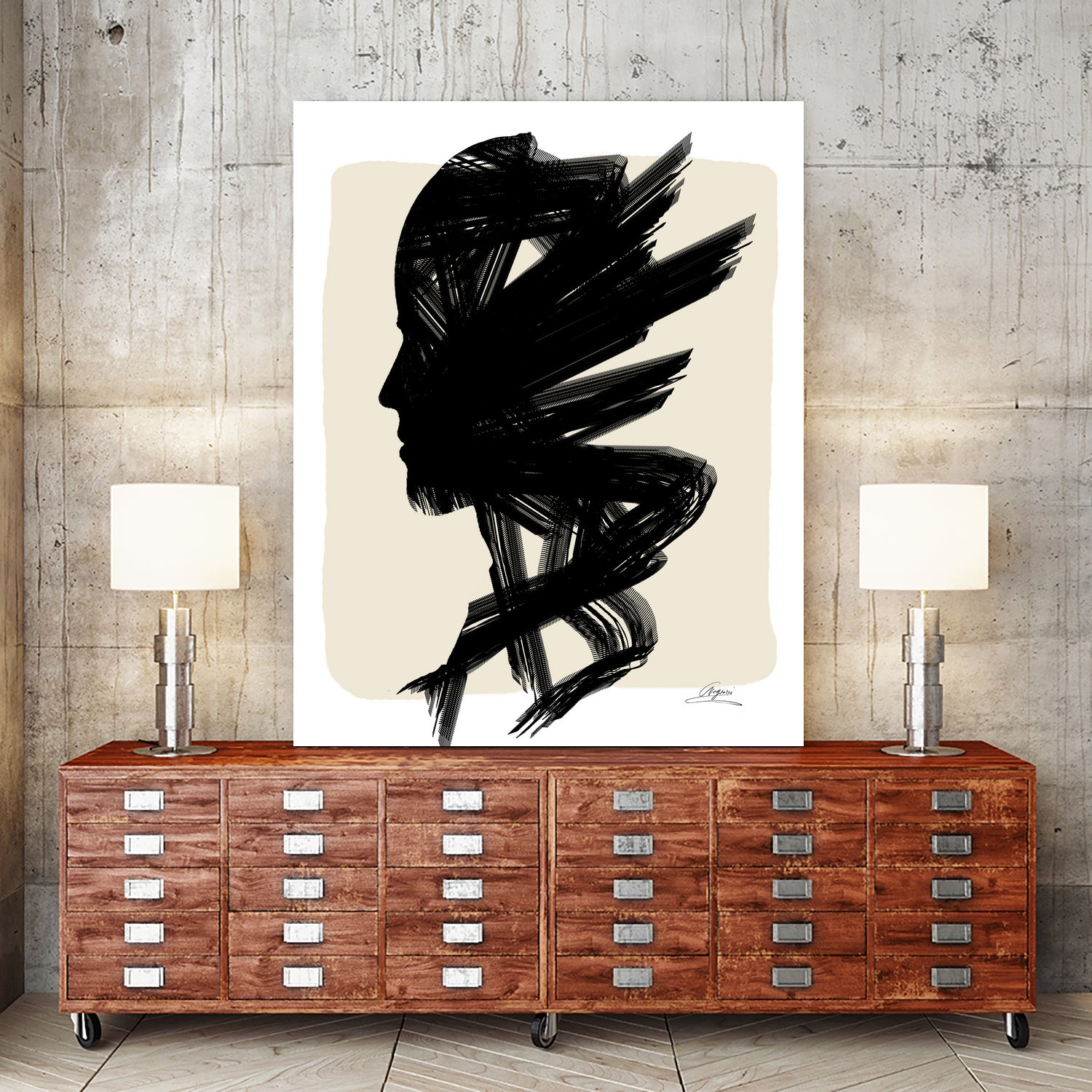 Aopeli-GloryPaint Figures Collection by Chrysafia Vogiatzi on GIANT ART - black digital painting