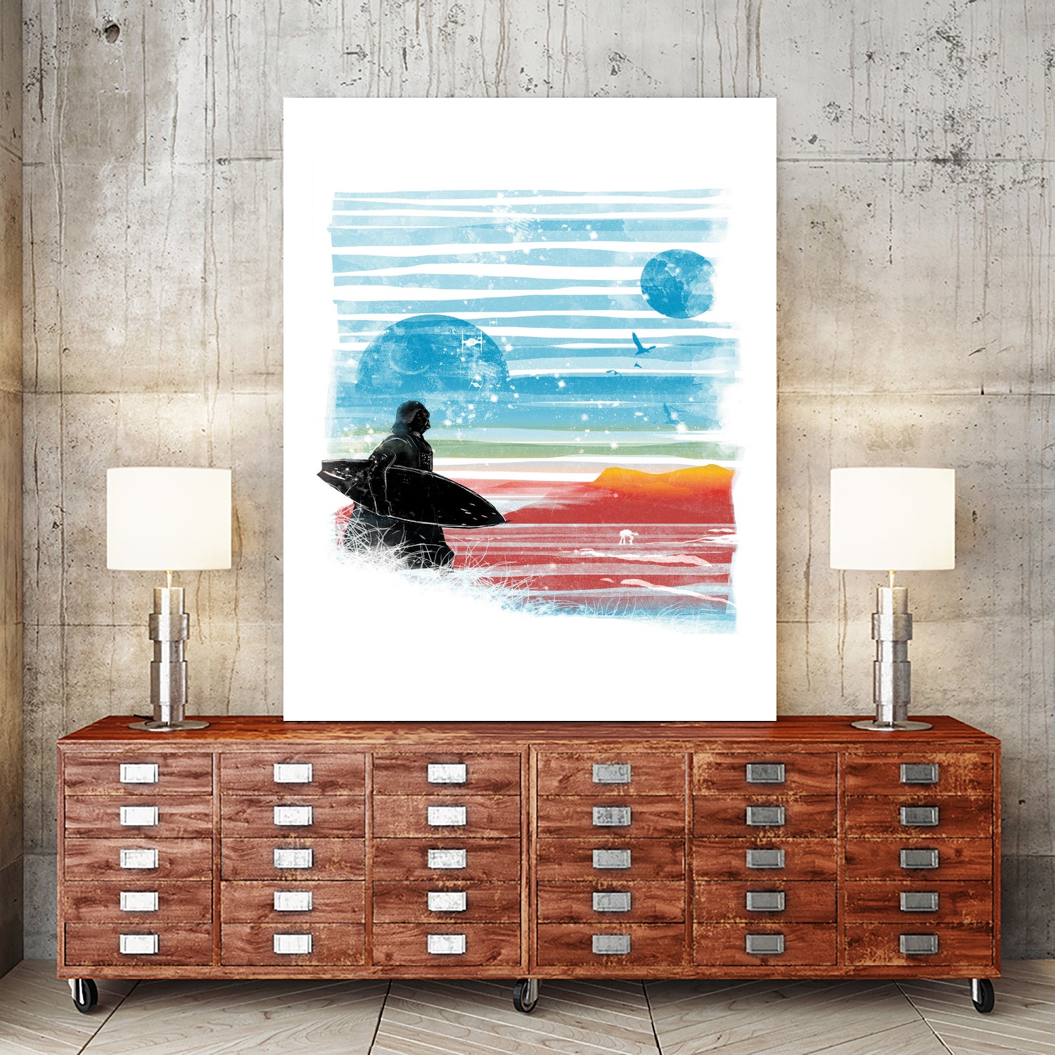 dark side of the beach by frederic levy-hadida on GIANT ART - blue digital drawing