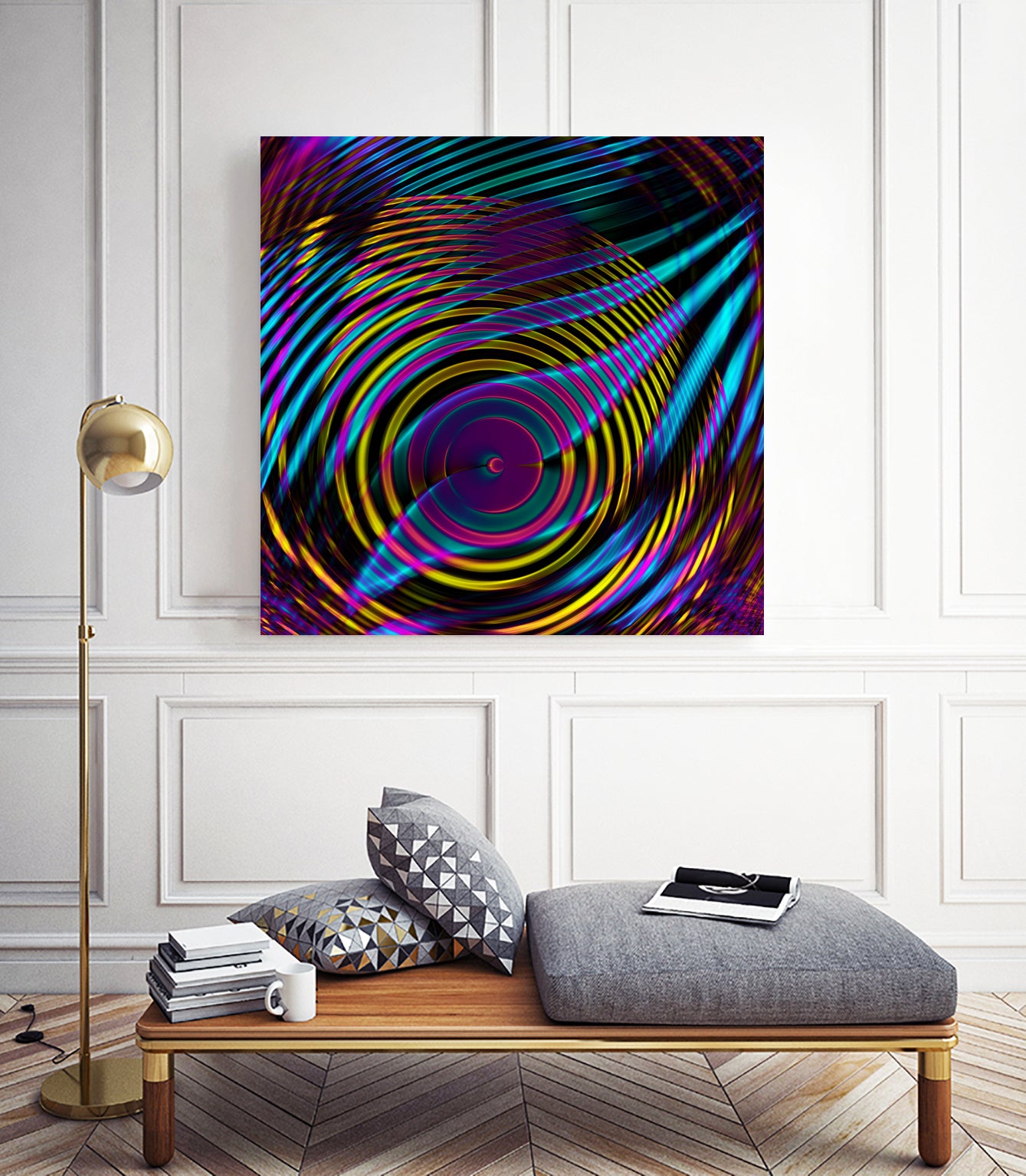 Epicentrum by Iustina Istrati on GIANT ART - fuchsia digital painting