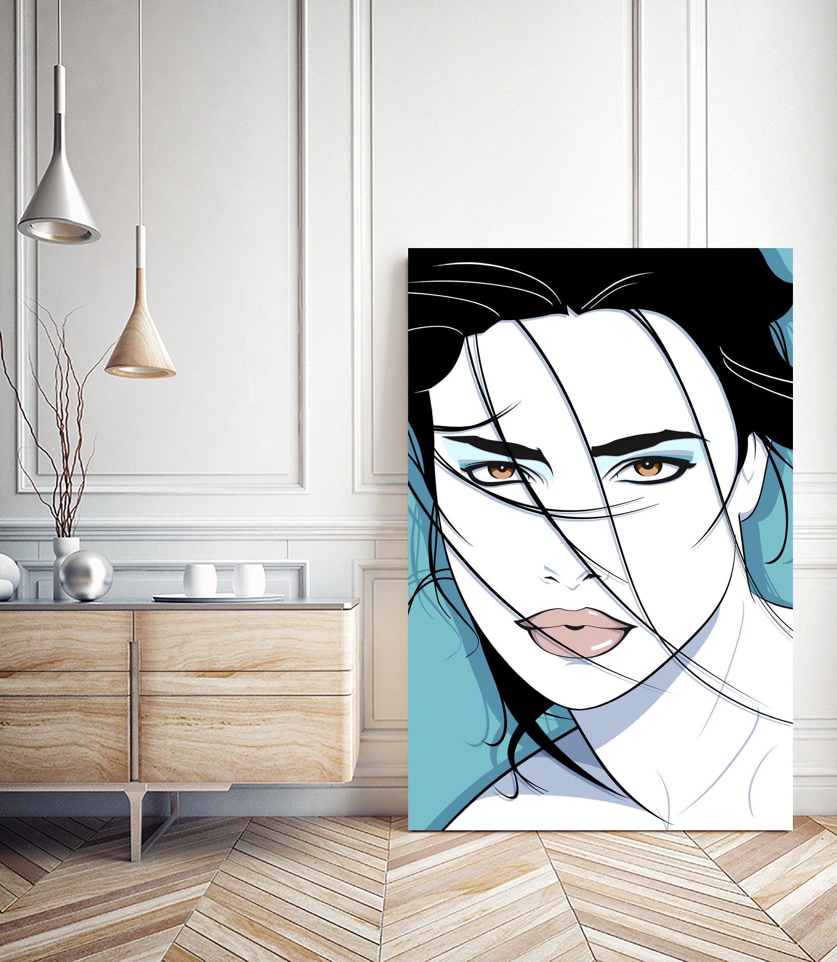 BREEZY by Ron Santiano on GIANT ART - blue digital drawing