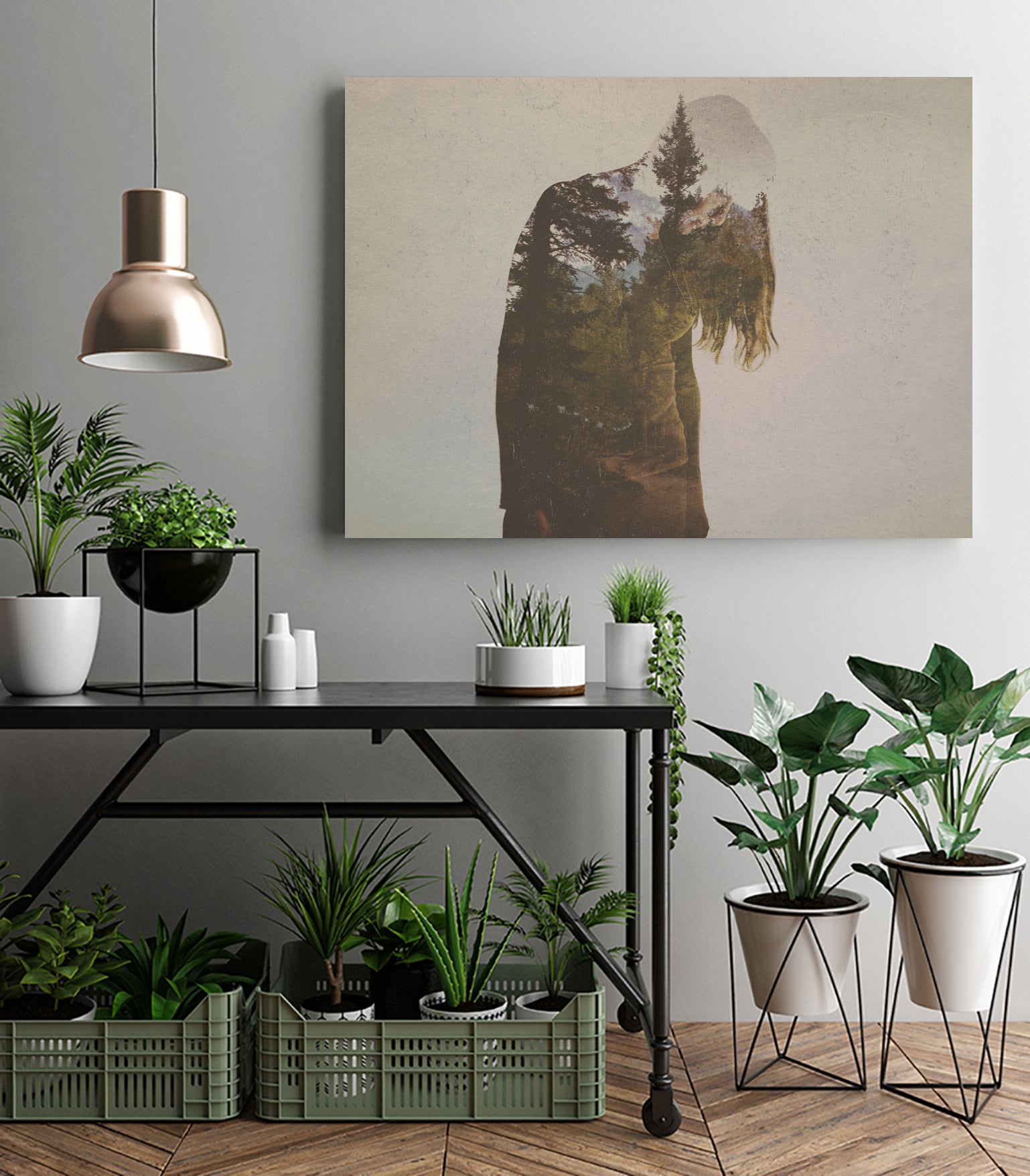 Inside Out by David Iwane on GIANT ART - brown photo illustration