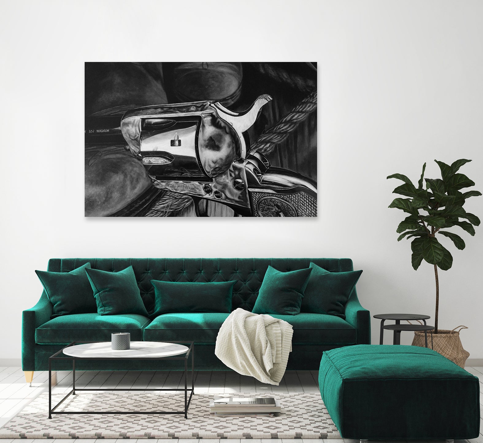 Wild West II B/W by João Bello on GIANT ART - black mixed media