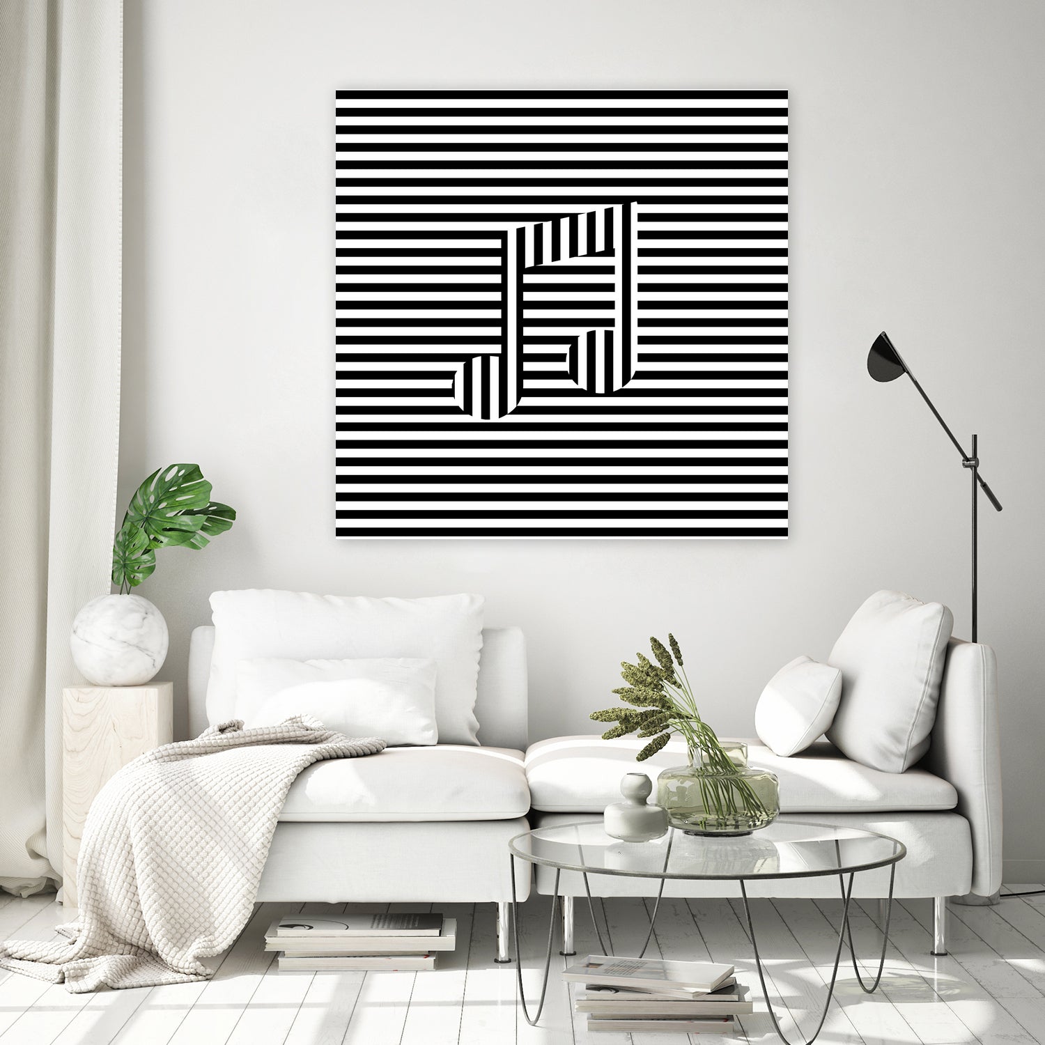 Music Note On Stripes by Georgi Zhelyazkov on GIANT ART - black vector illustration