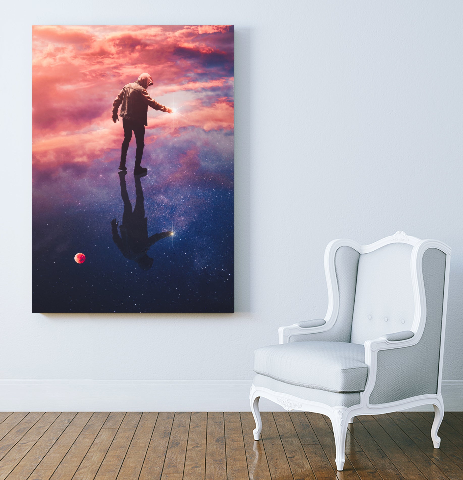 Star Catcher by Annisa Tiara Utami on GIANT ART - fuchsia photo manipulation