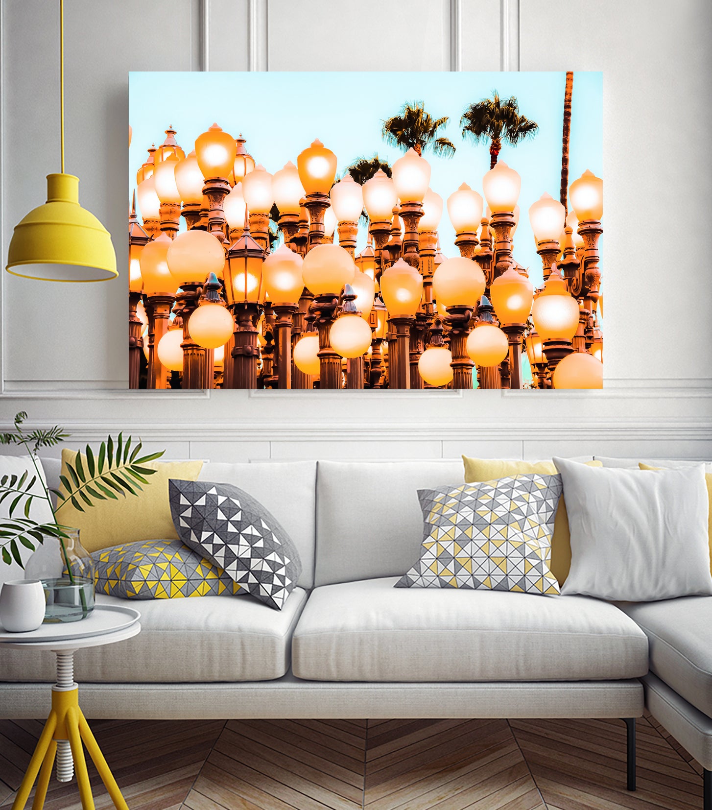 Urban Lights at LACMA art museum, Los Angeles by sutee monchitnukul on GIANT ART - orange photo manipulation