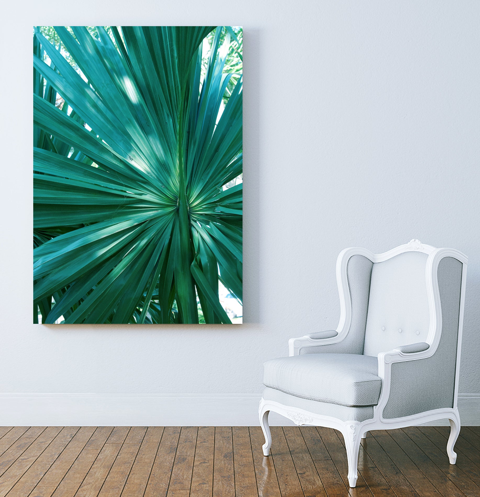 Tropical Fan Palm Finesse #1 #tropical #wall #decor #art by Anita & Bella Jantz on GIANT ART - green photo manipulation