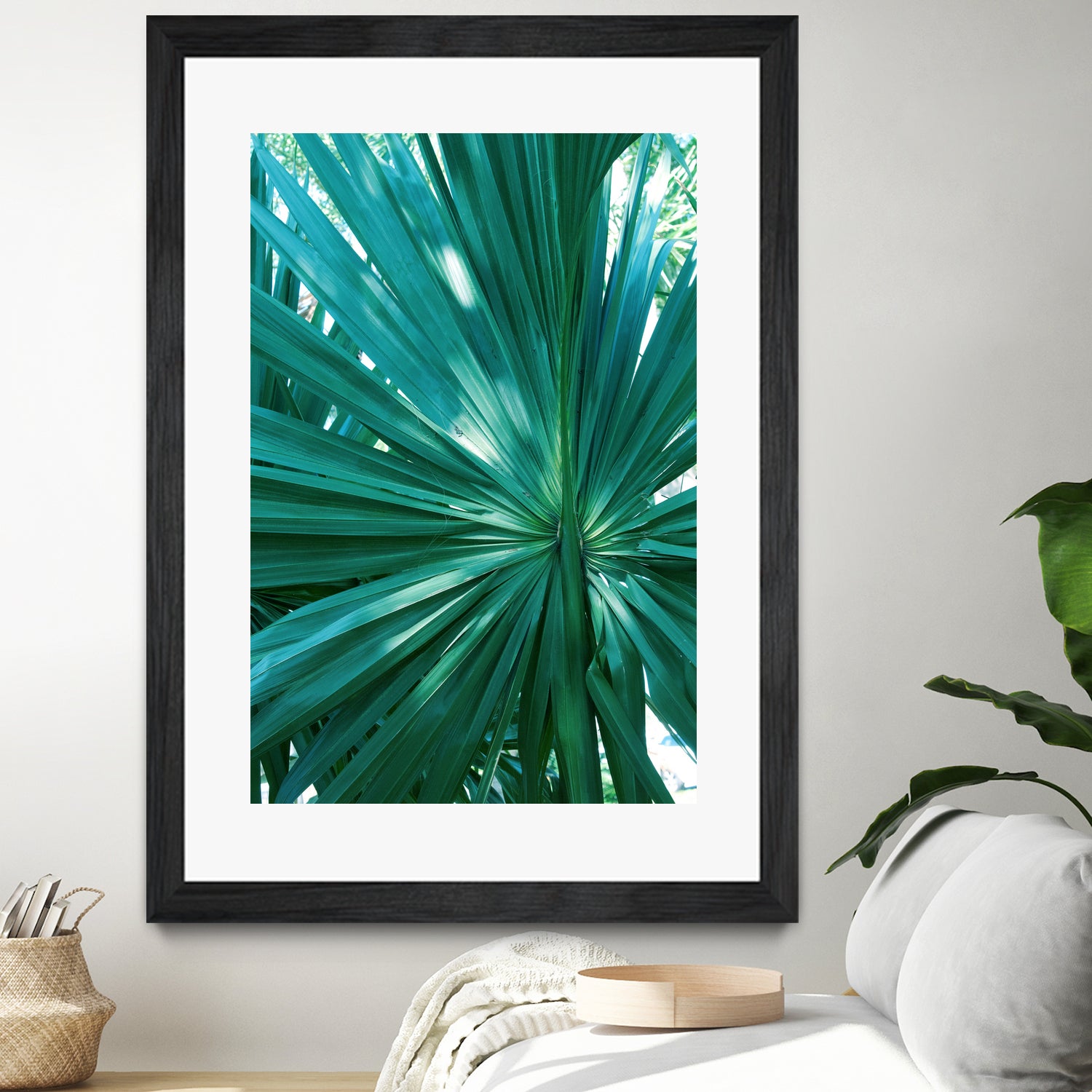 Tropical Fan Palm Finesse #1 #tropical #wall #decor #art by Anita & Bella Jantz on GIANT ART - green photo manipulation