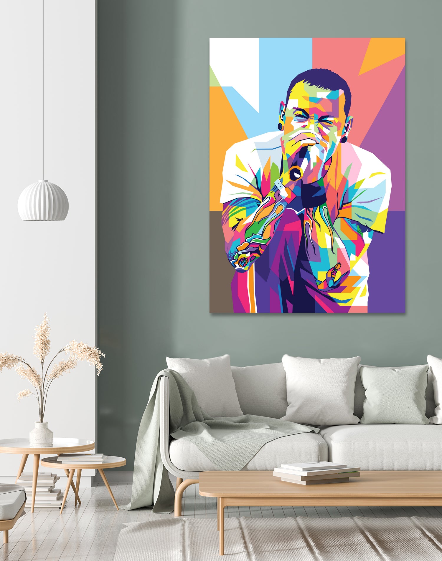 Chester Bennington by Art Style on GIANT ART - white digital drawing