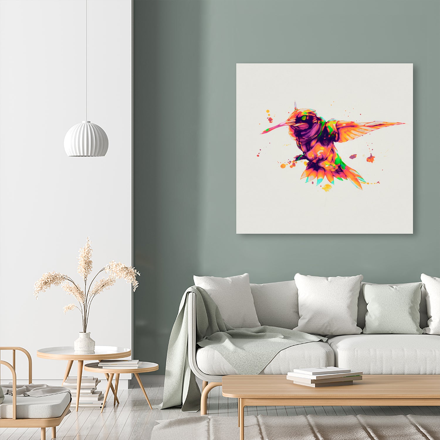 android hummingbird 2021 by Alexander Knispel on GIANT ART - orange character design