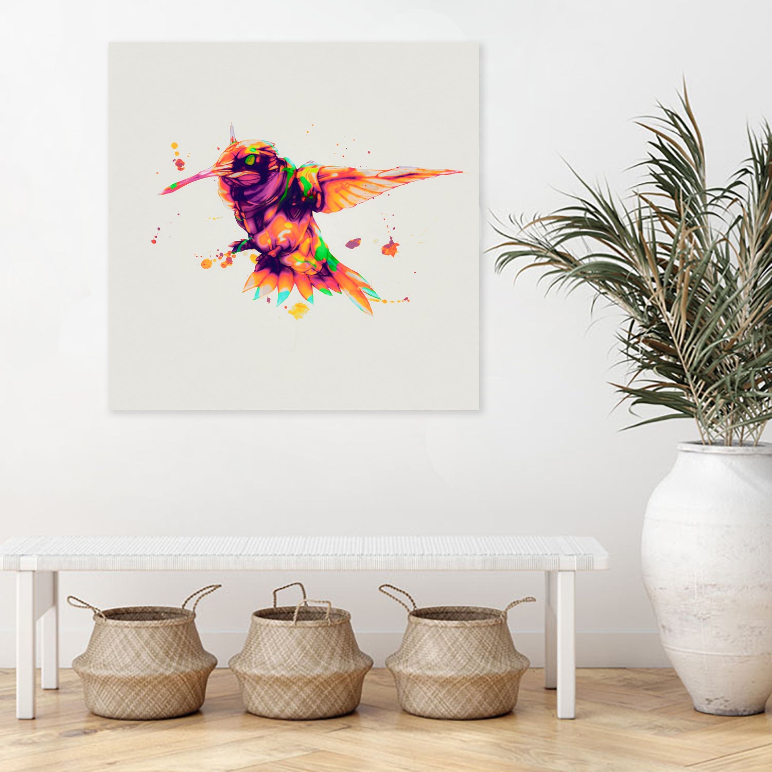 android hummingbird 2021 by Alexander Knispel on GIANT ART - orange character design