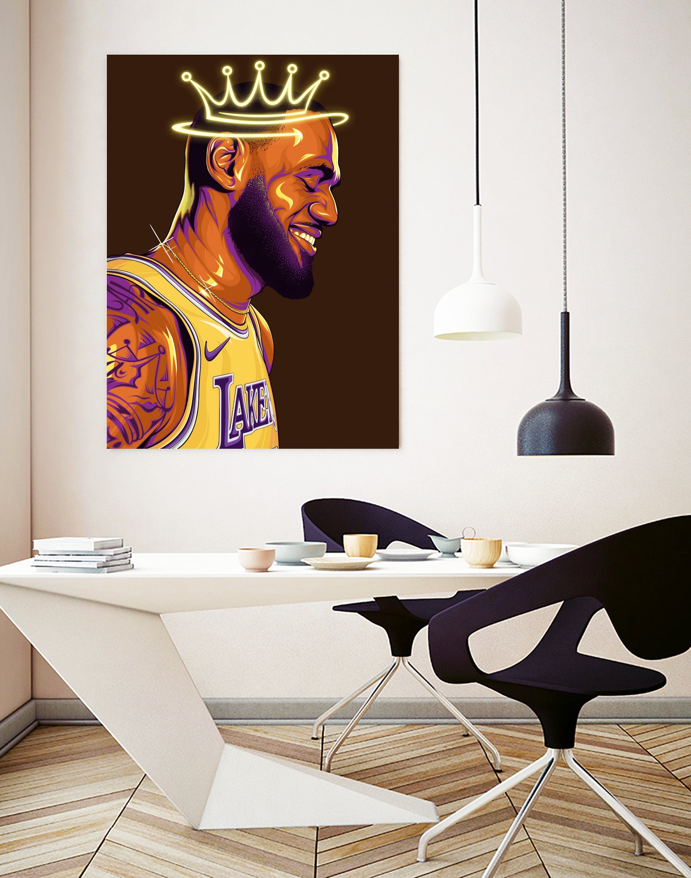 Lebron "The King" James by Zildjian Magante on GIANT ART - brown digital drawing