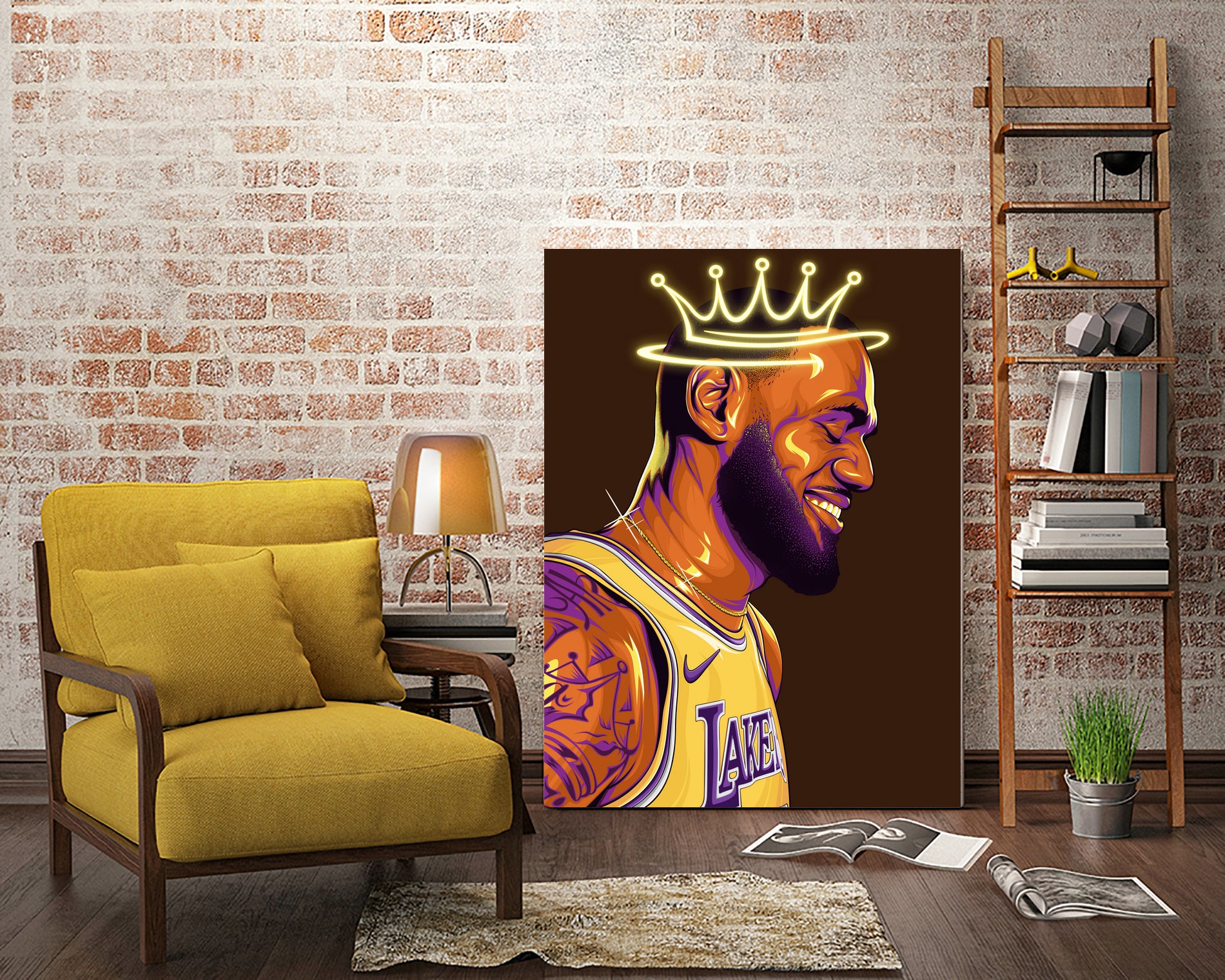Lebron "The King" James by Zildjian Magante on GIANT ART - brown digital drawing