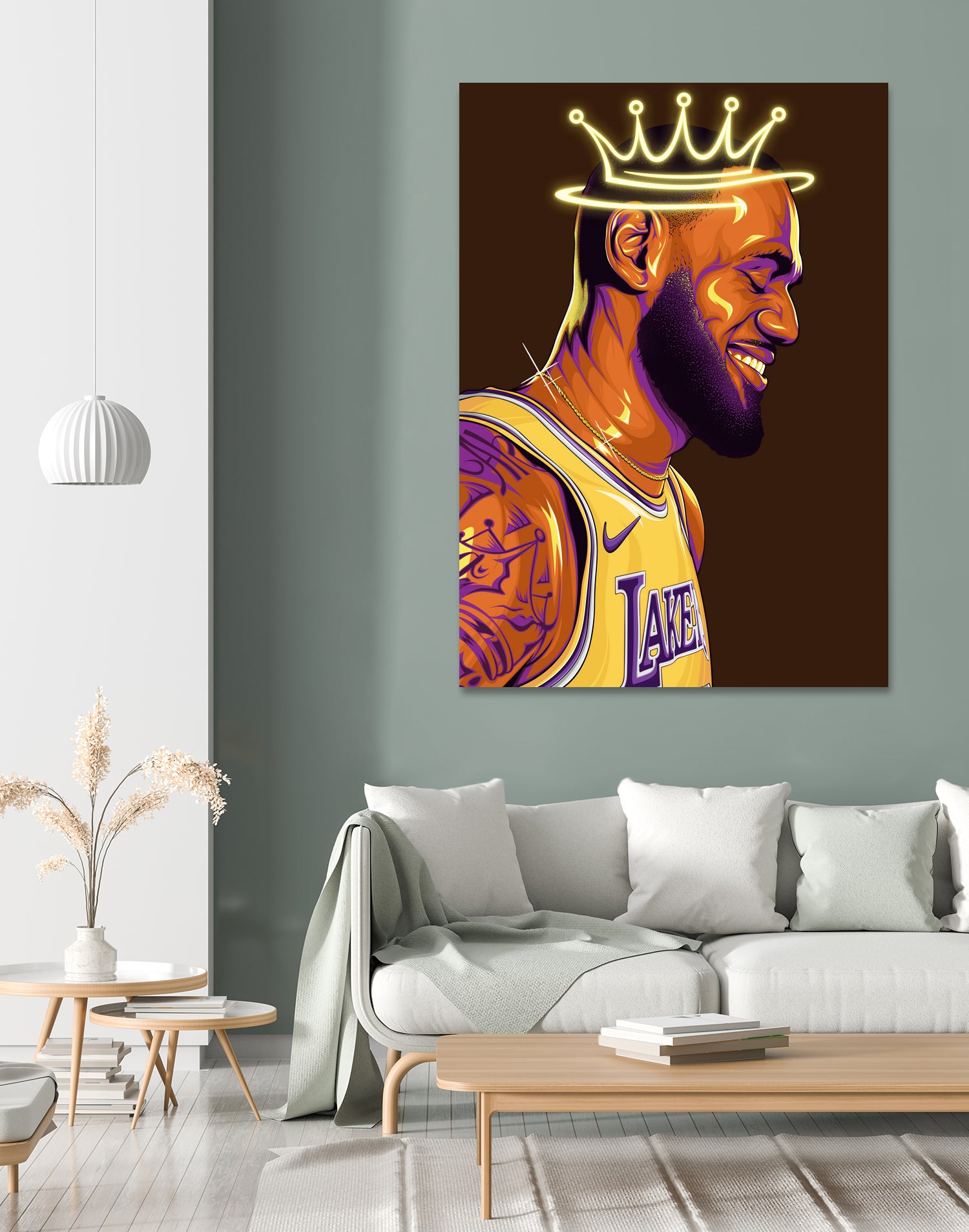 Lebron "The King" James by Zildjian Magante on GIANT ART - brown digital drawing