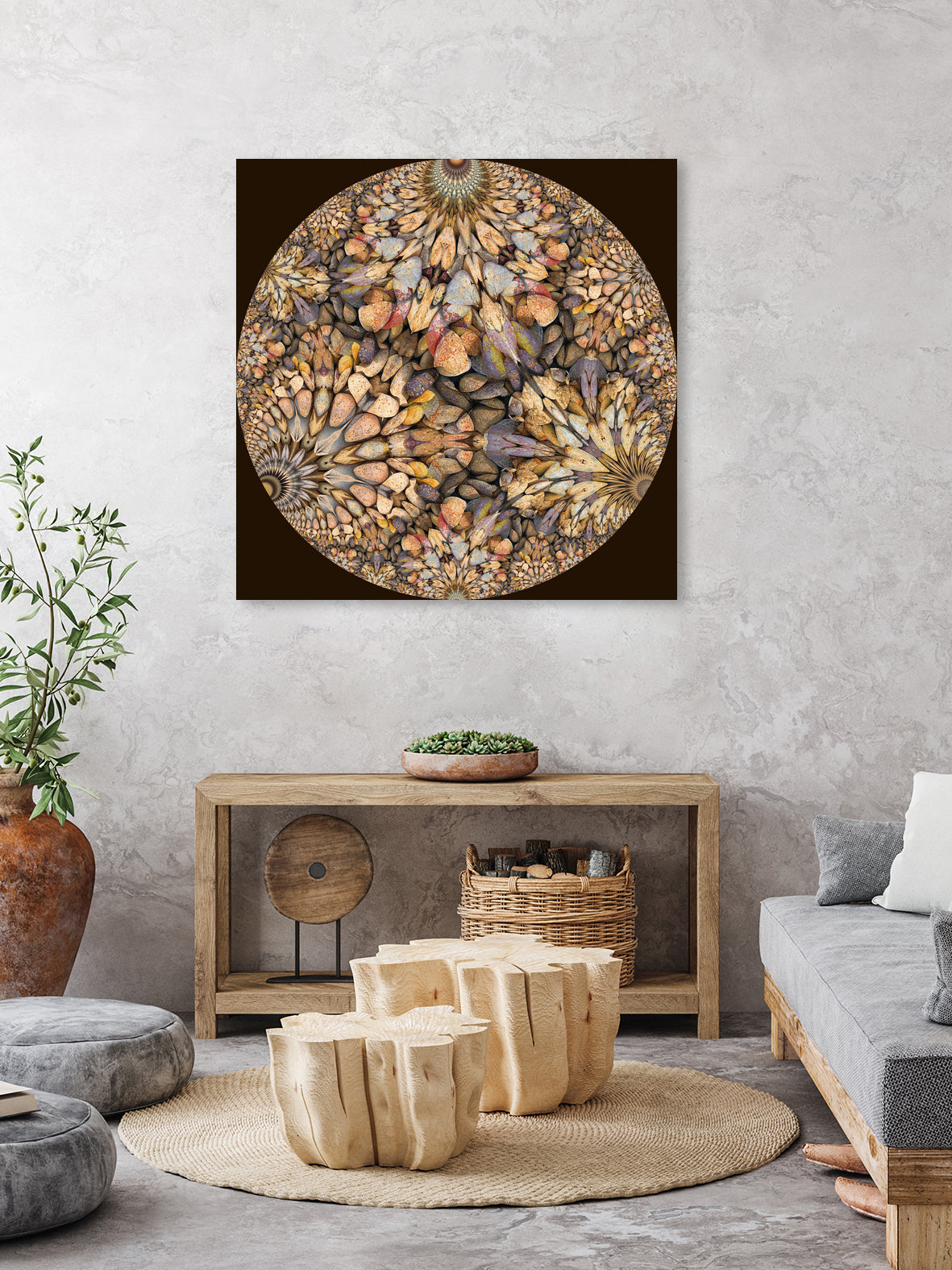 Hyperbolic Pebbles by Digital Crafts on GIANT ART - brown digital painting