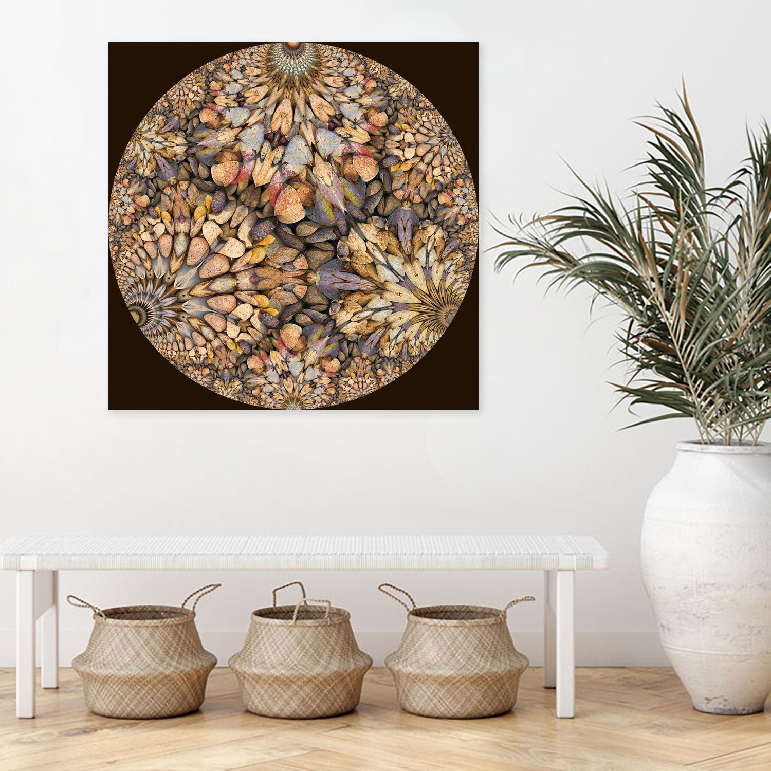 Hyperbolic Pebbles by Digital Crafts on GIANT ART - brown digital painting