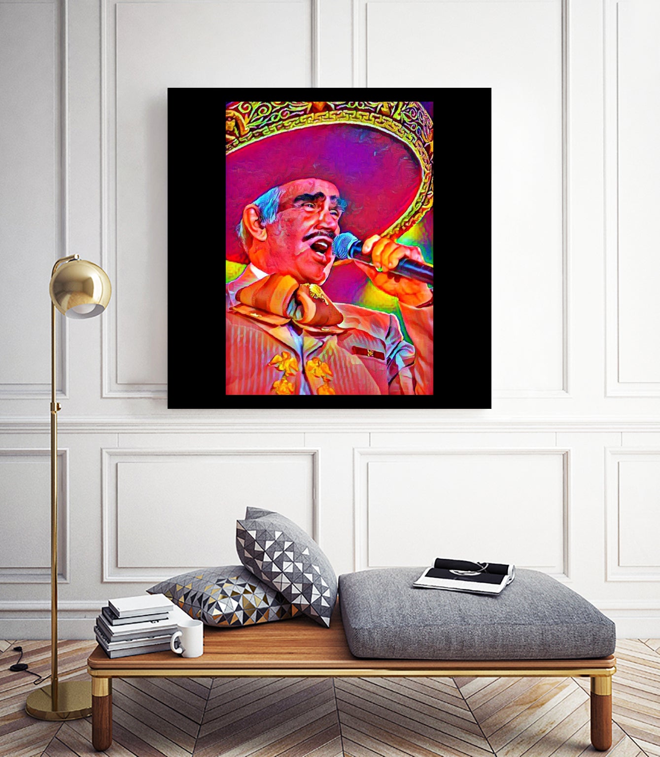 Vicente Fernández by Joseph Herrera on GIANT ART - white digital painting