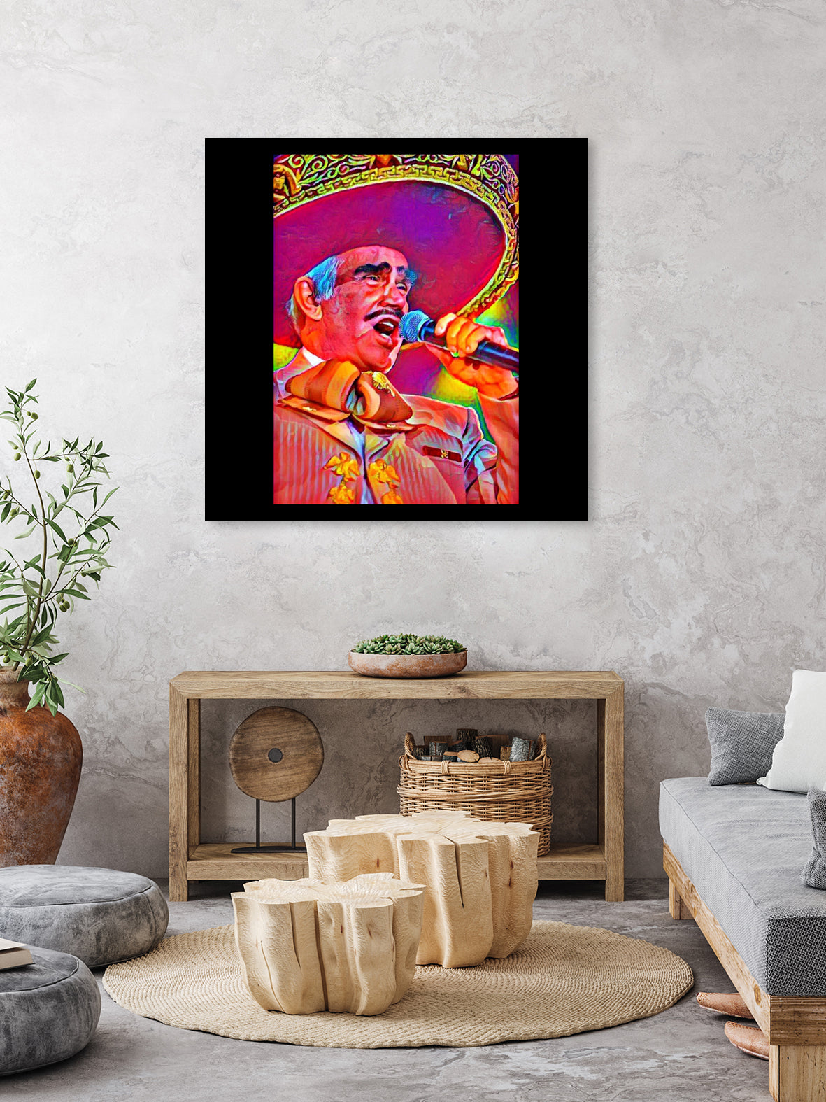 Vicente Fernández by Joseph Herrera on GIANT ART - white digital painting