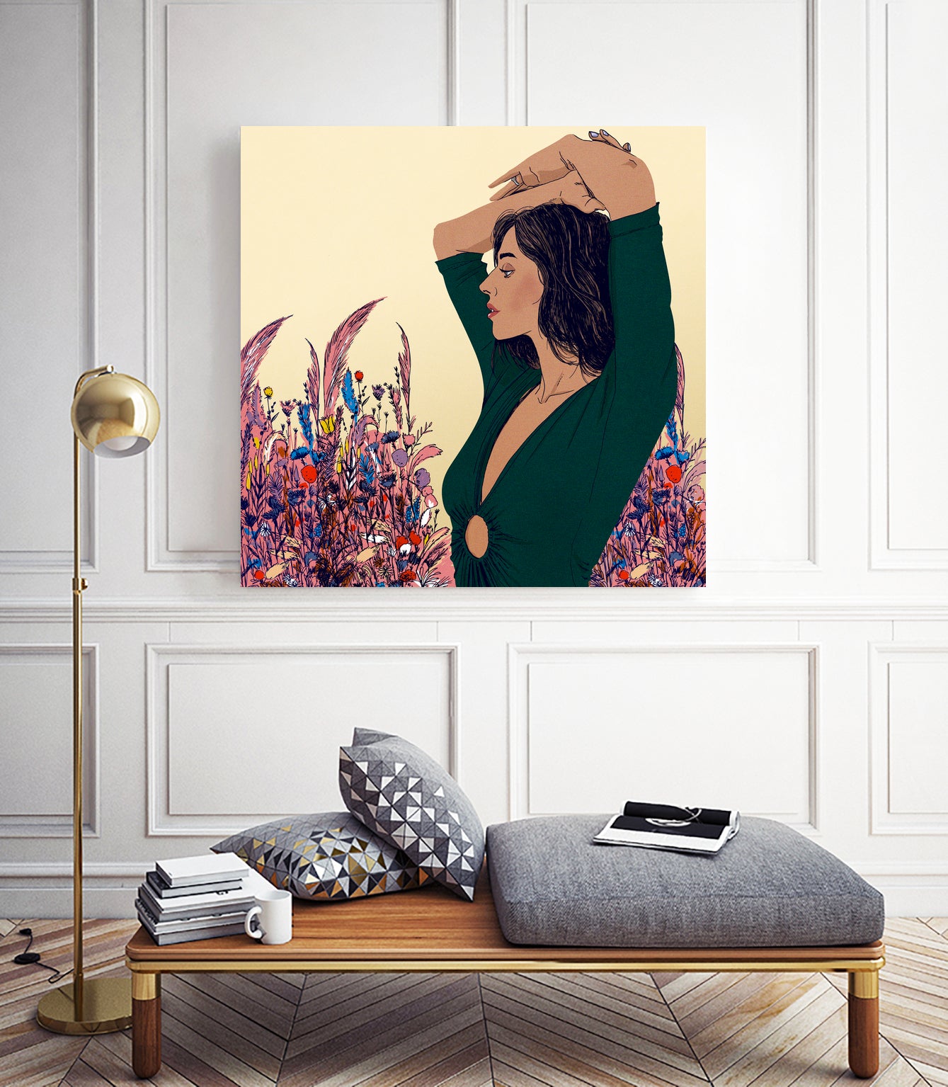 Justine by David Lanaspa on GIANT ART - white digital painting