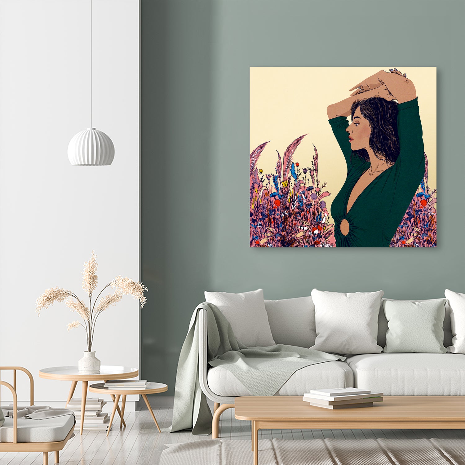 Justine by David Lanaspa on GIANT ART - white digital painting